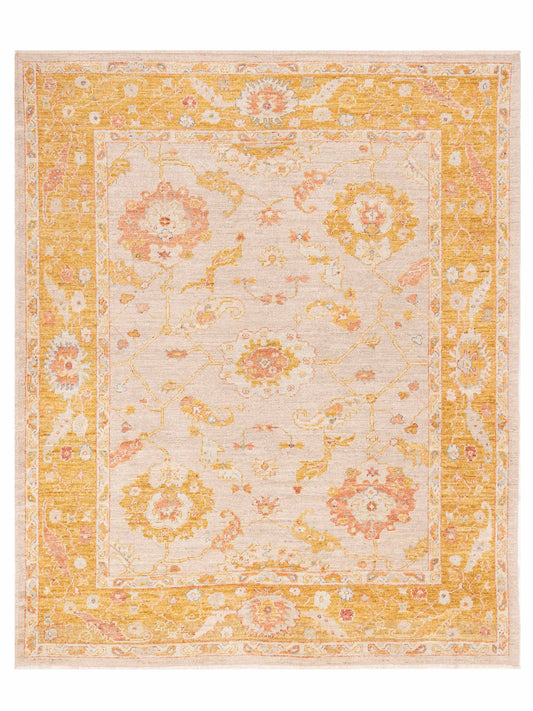 Anadol Angora Oushak  Silver Mustard Traditional