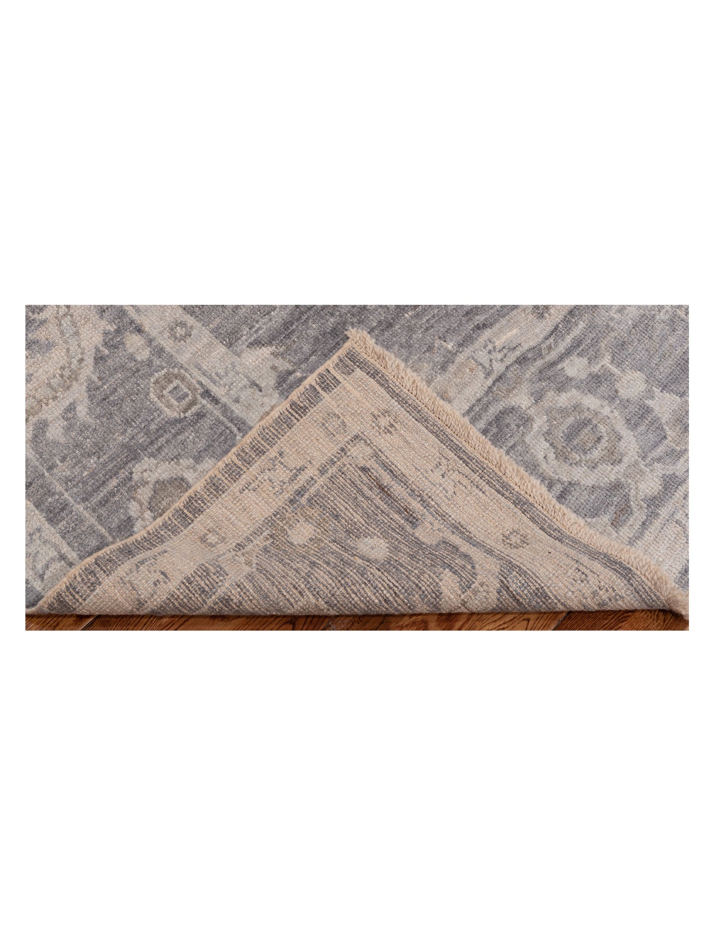 Angora Oushak 148433 Dark Gray Dark Gray 8.5x10.2 Hand Knotted Rug