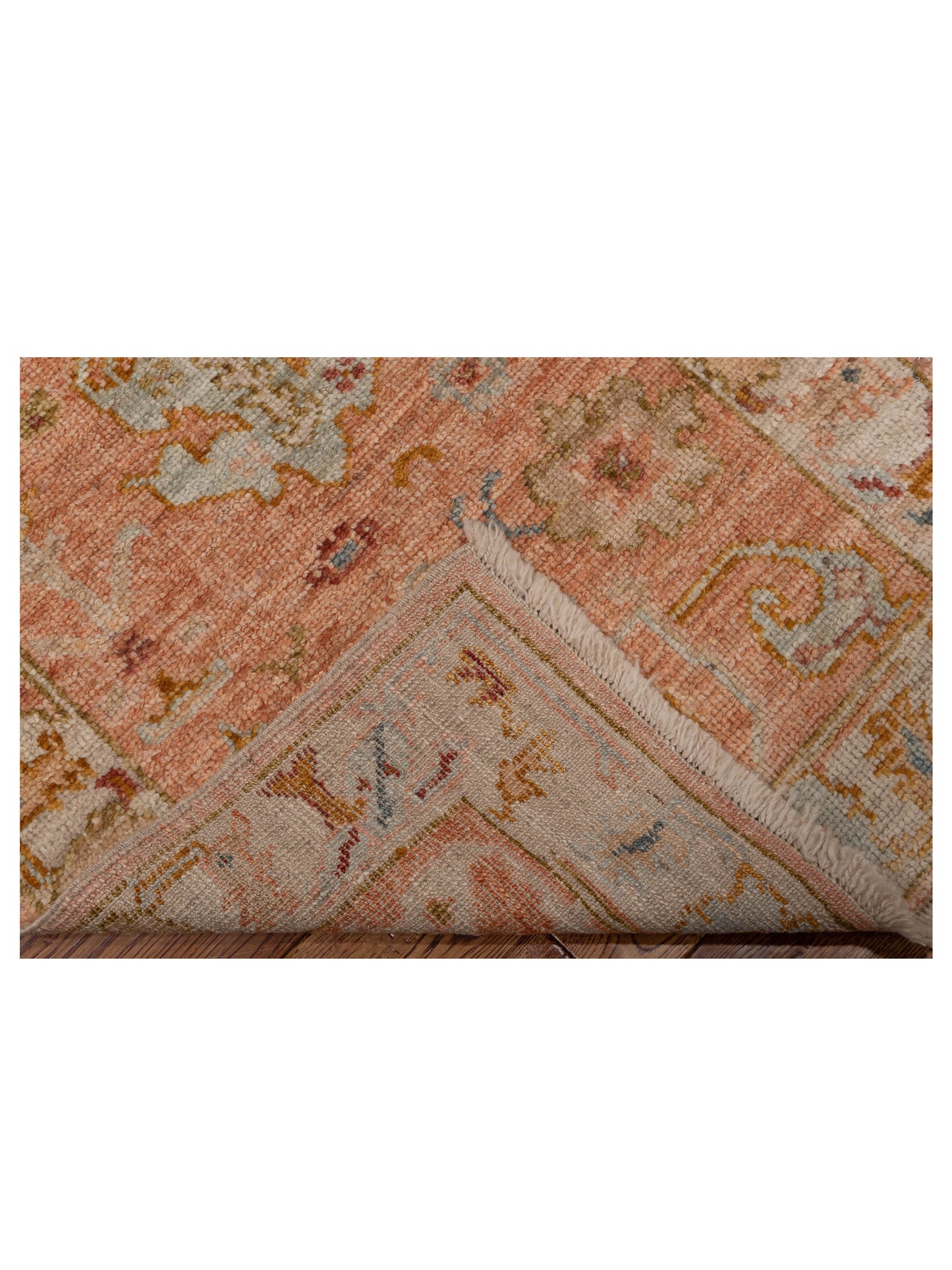 Angora Oushak 148443 Pink Ivory 2.7x13.11 Hand Knotted Rug