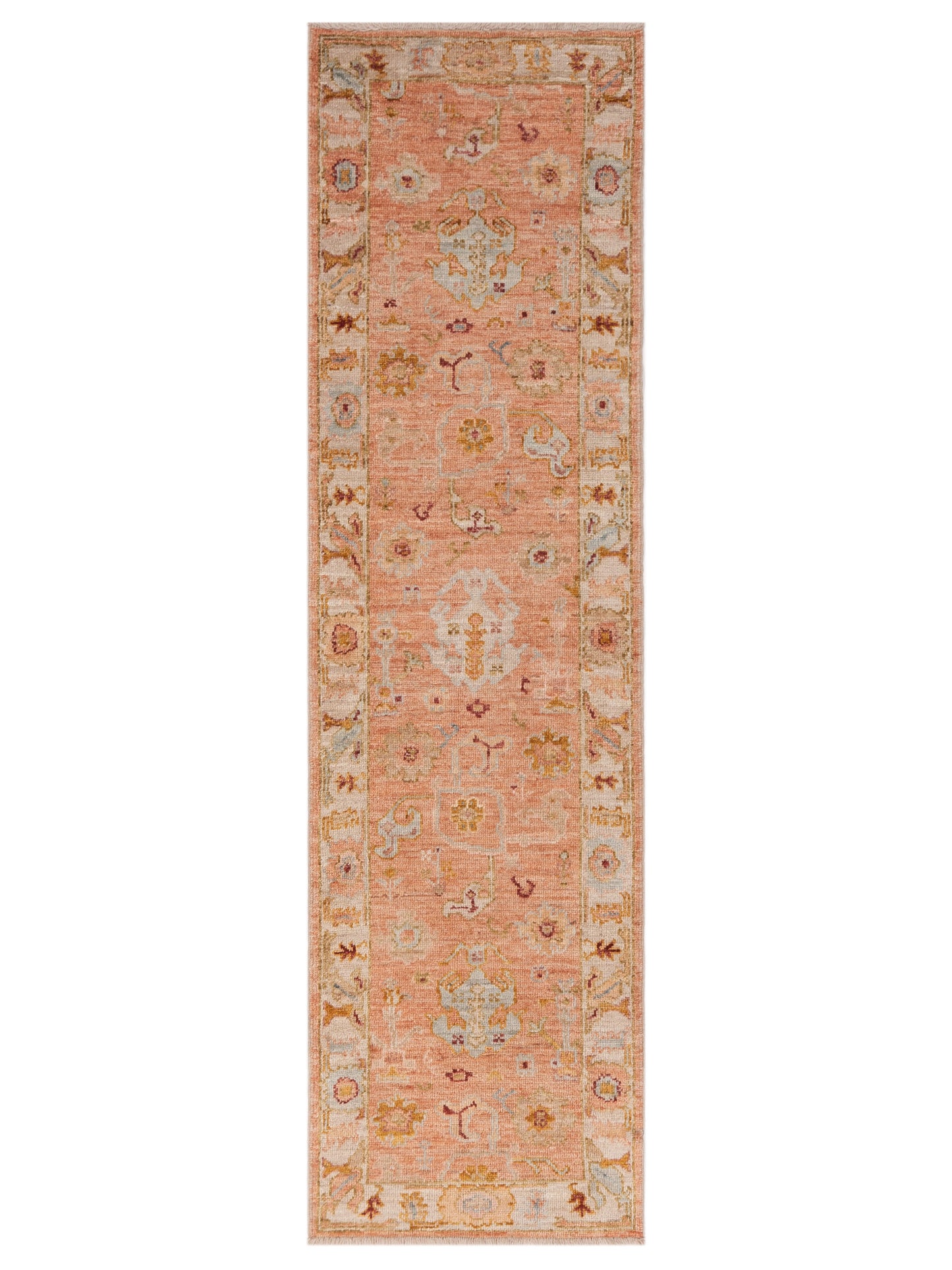 Anadol Angora Oushak Pink Ivory Traditional