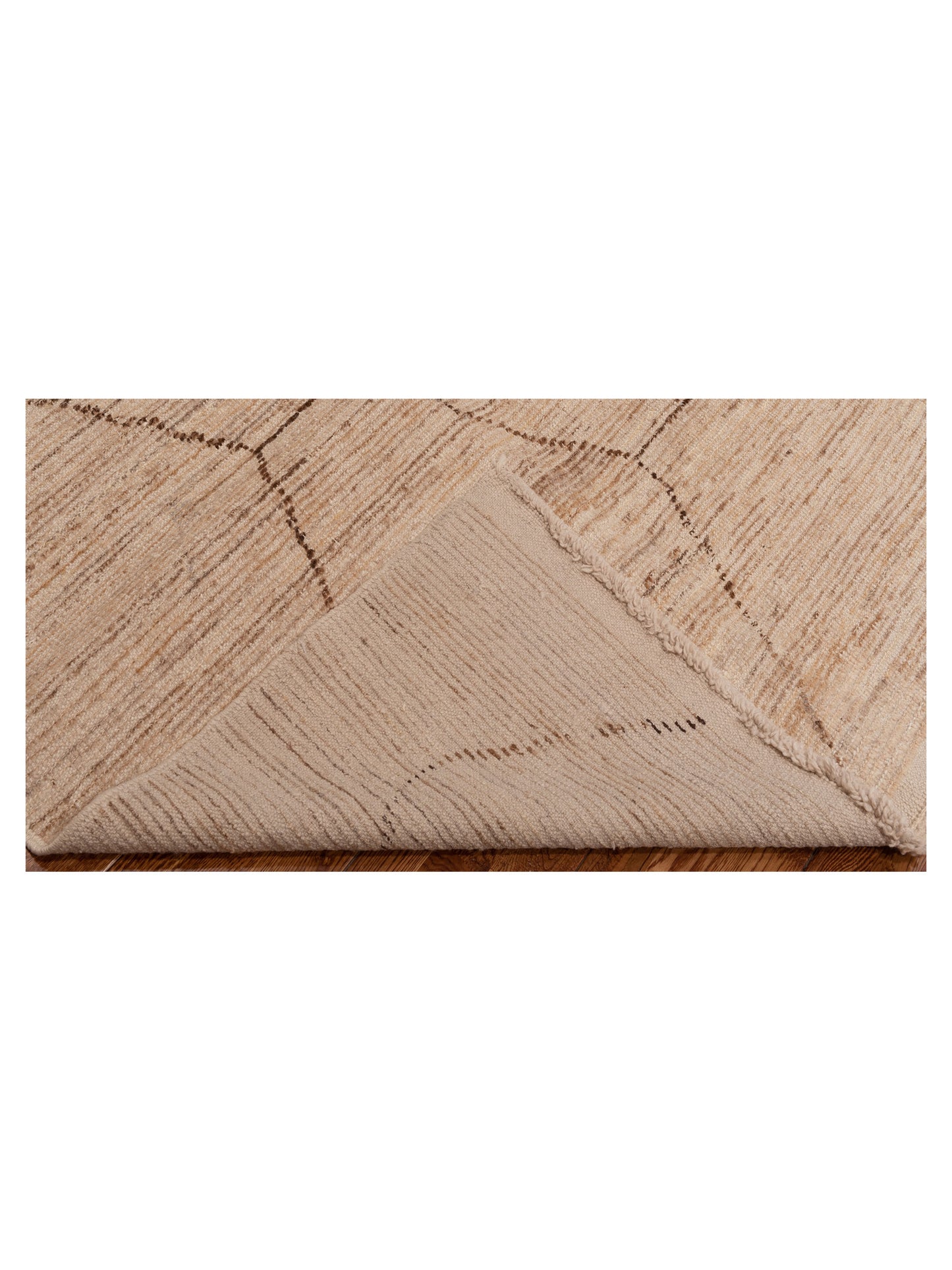 Berber Efes Natural Dark Brown 12.3x15.9 Hand Knotted Rug