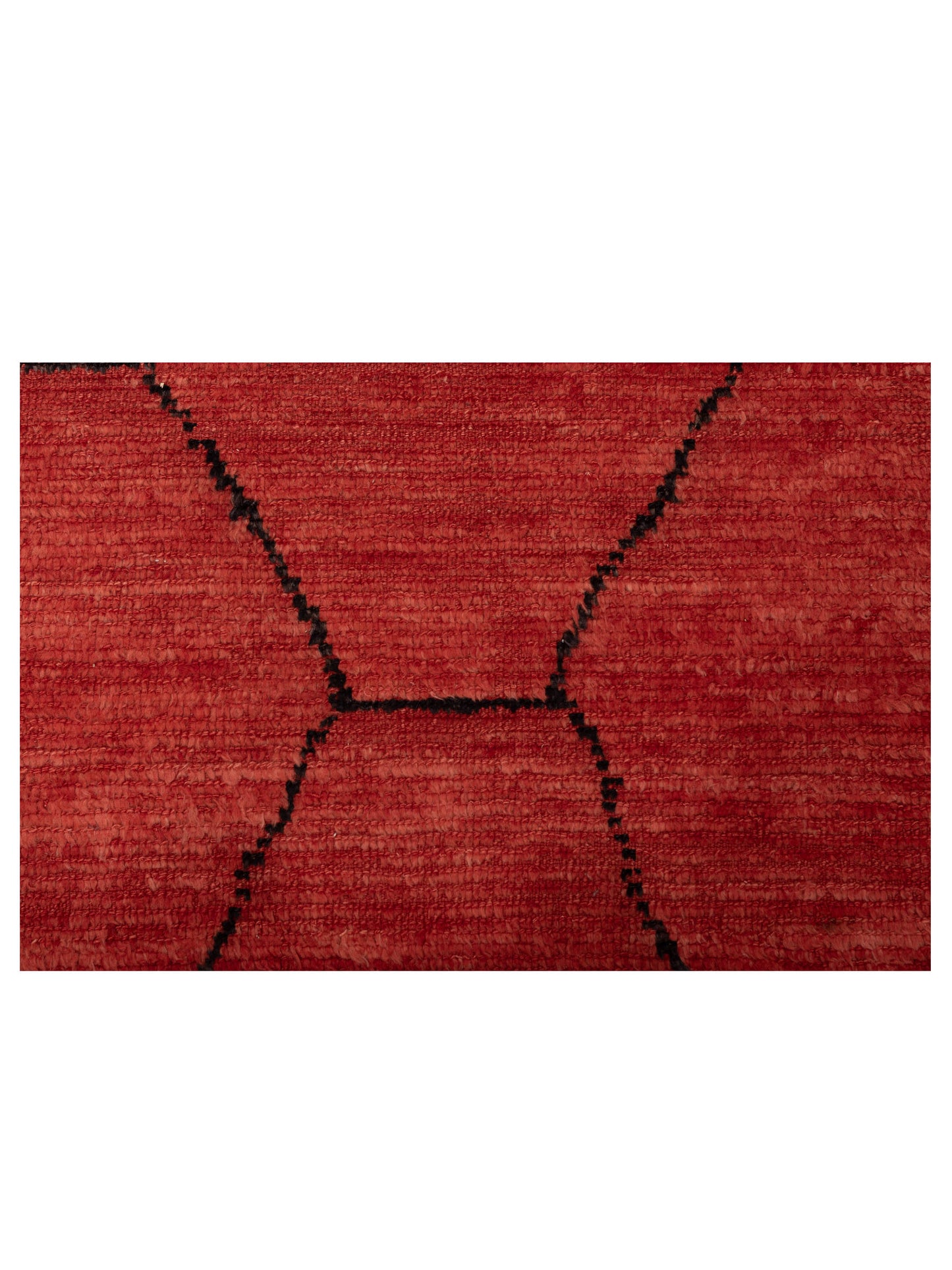 Berber Efes Red Black 9.4x12.2 Hand Knotted Rug
