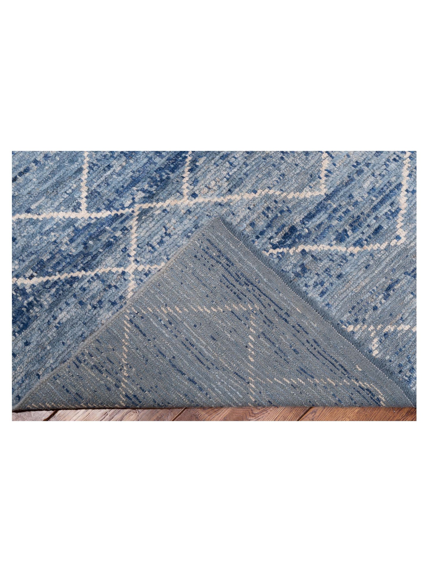 Atlas Cansu Blue Blue 8.1x9.4 Hand Knotted Rug