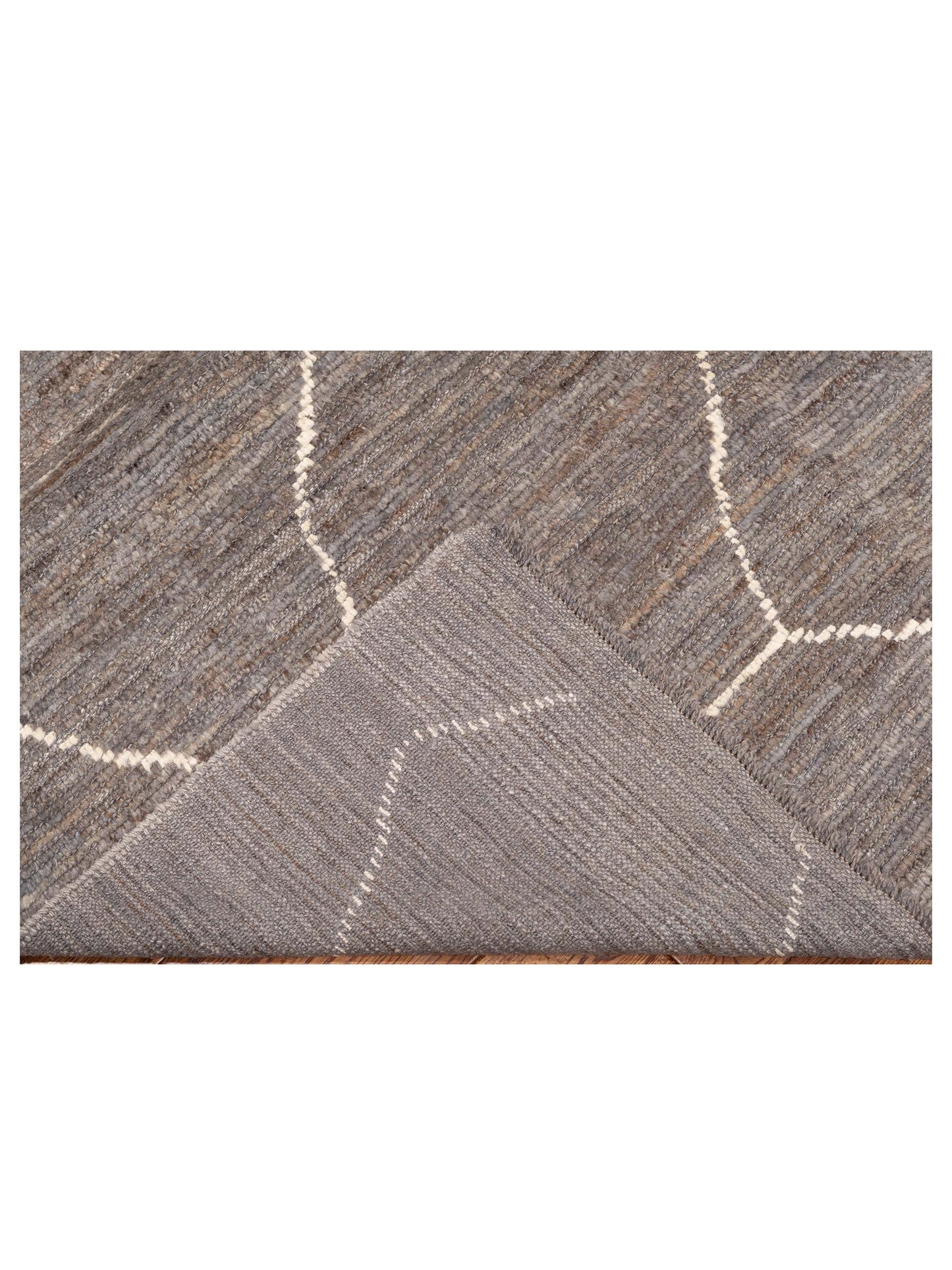 Berber Efes Dark Gray Ivory 8.3x9.5 Hand Knotted Rug