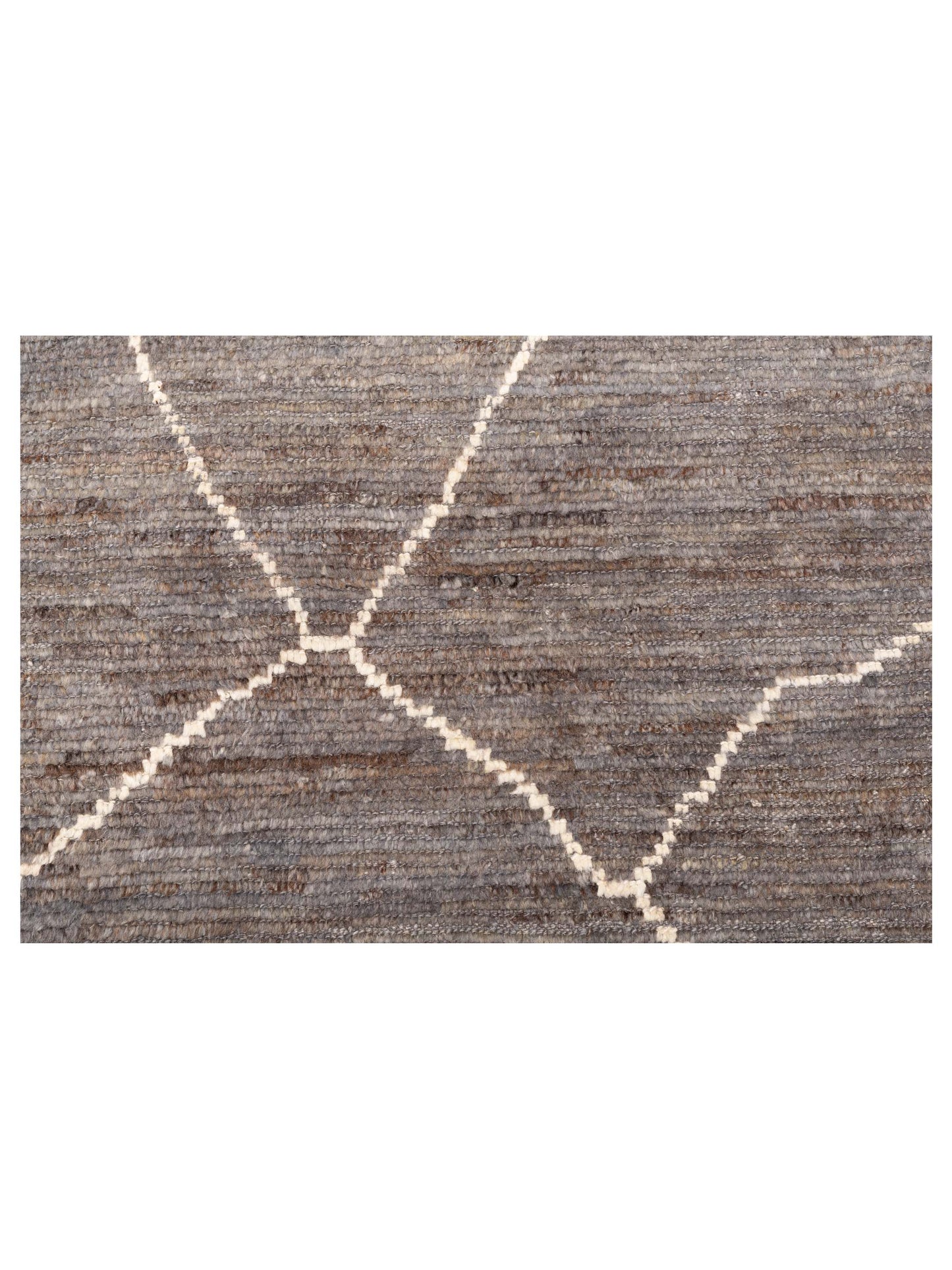 Berber Efes Dark Gray Ivory 8.3x9.5 Hand Knotted Rug