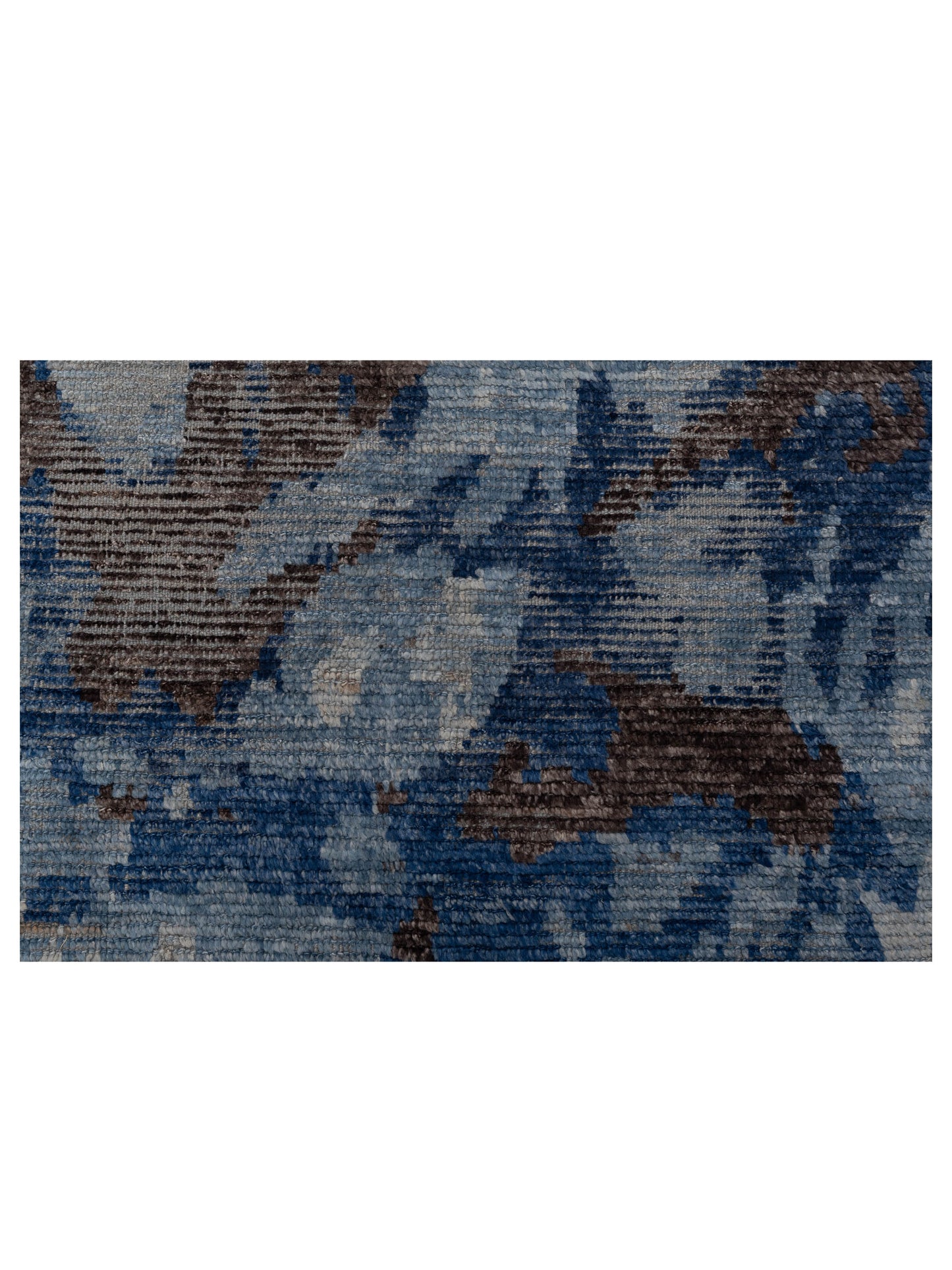 Atlas Kerime Light Blue Dark Blue 8.3x9.8 Hand Knotted Rug