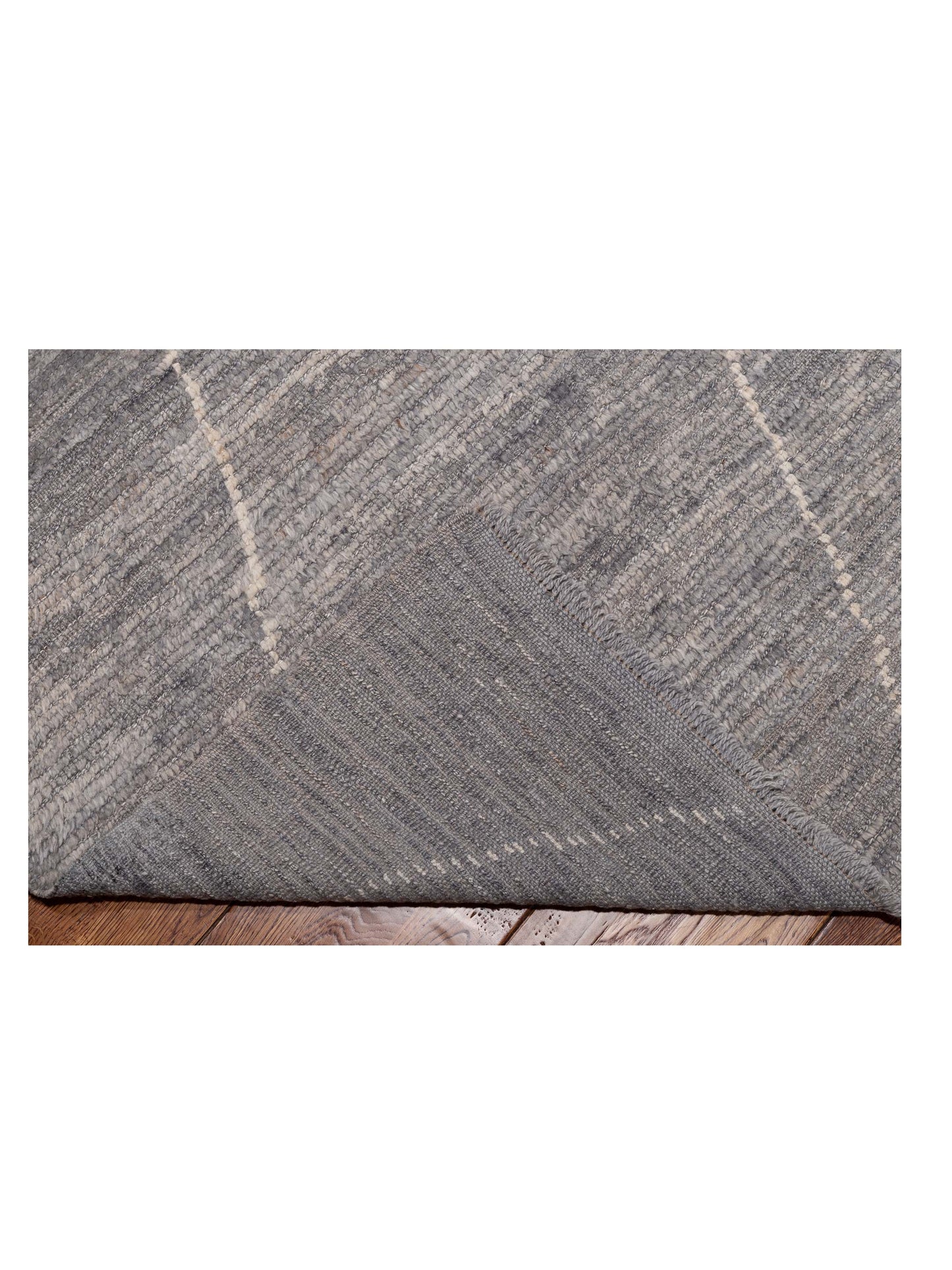Berber Efes Dark Gray Ivory 11.6x15.4 Hand Knotted Rug