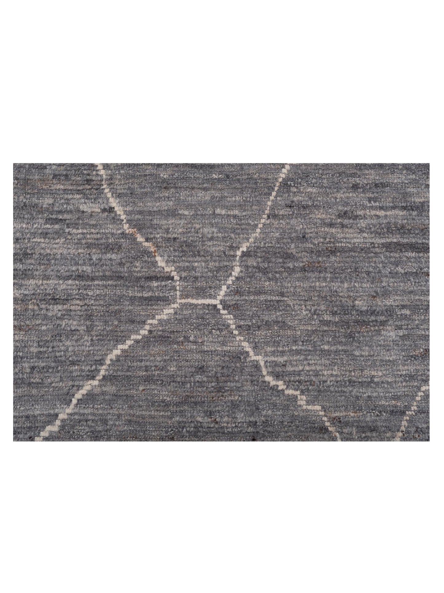Berber Efes Dark Gray Ivory 11.6x15.4 Hand Knotted Rug