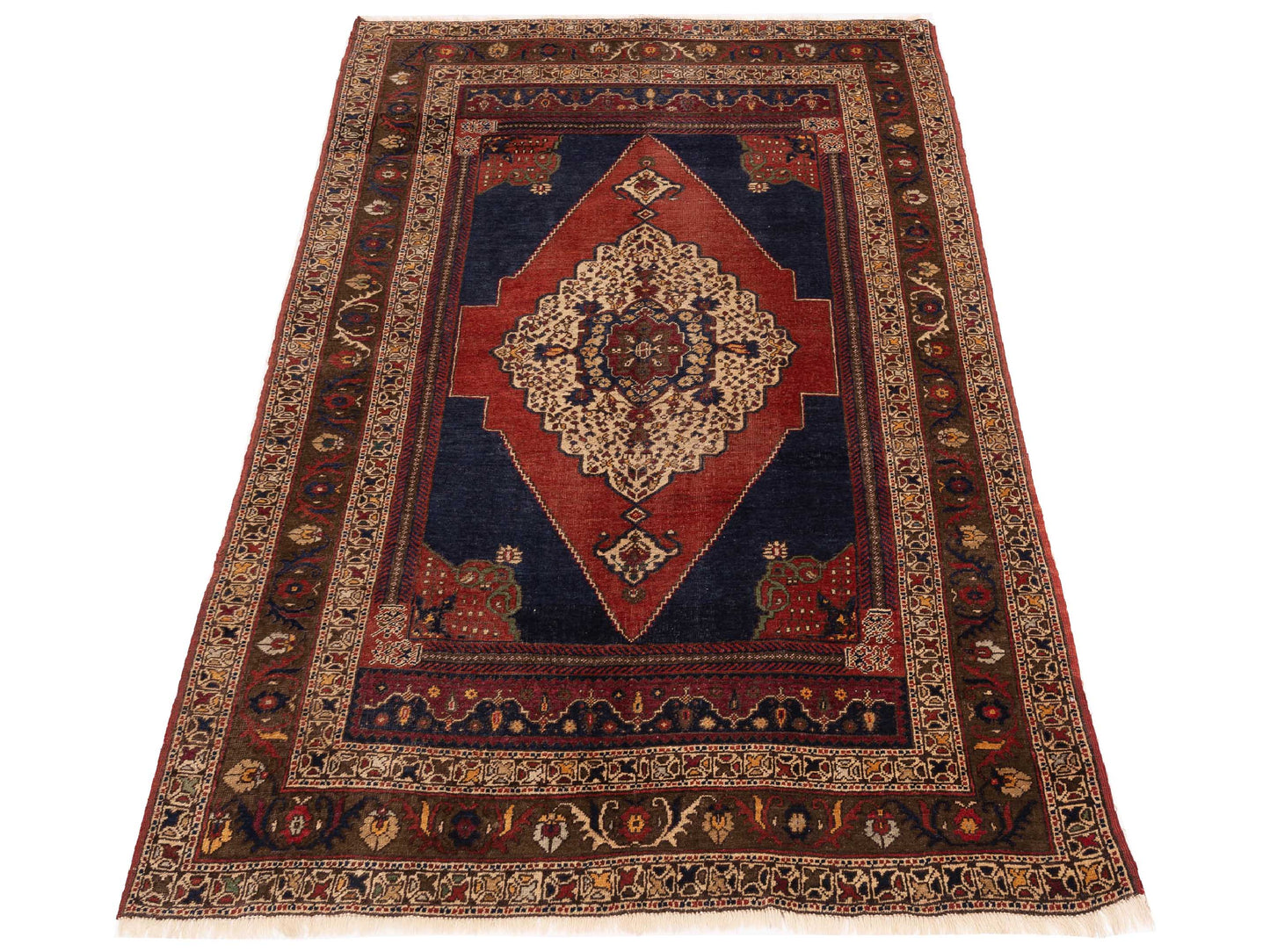 Old Anatolian 148480 Brick Brown 4.9x8.1 Hand Knotted Rug
