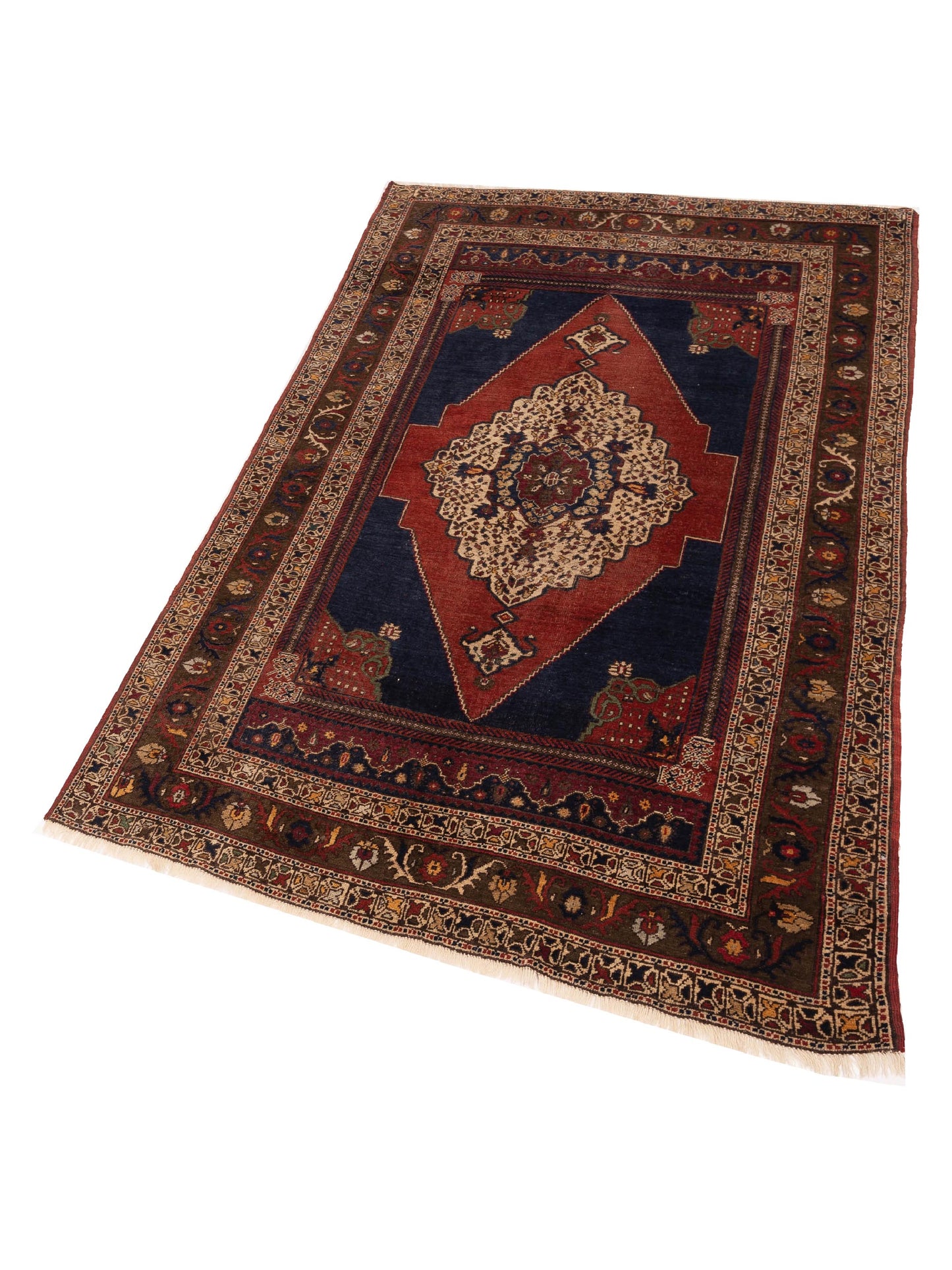 Old Anatolian 148480 Brick Brown 4.9x8.1 Hand Knotted Rug