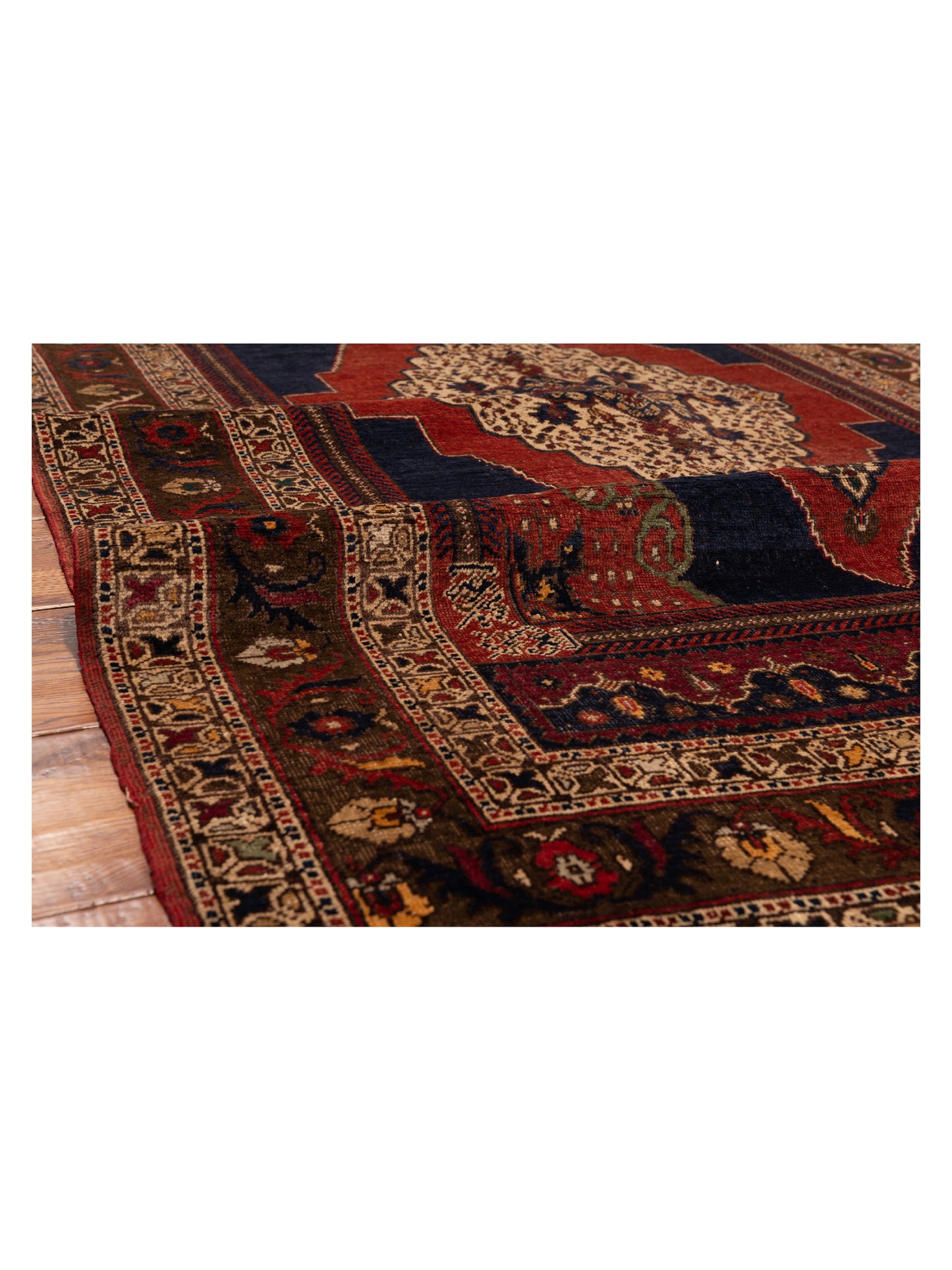 Old Anatolian 148480 Brick Brown 4.9x8.1 Hand Knotted Rug