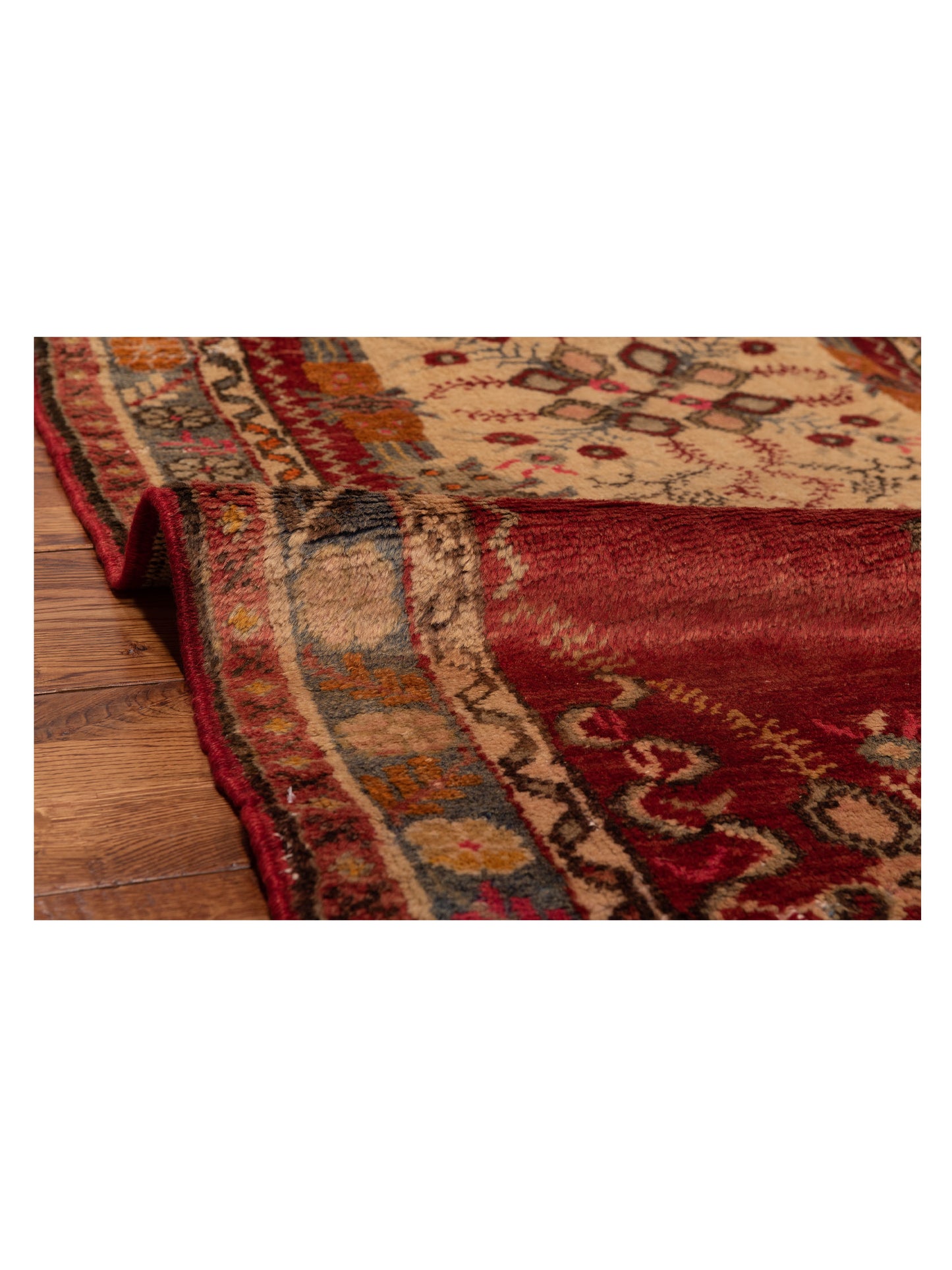 Old Anatolian 148485 Rust Gray 3.4x7.1 Hand Knotted Rug