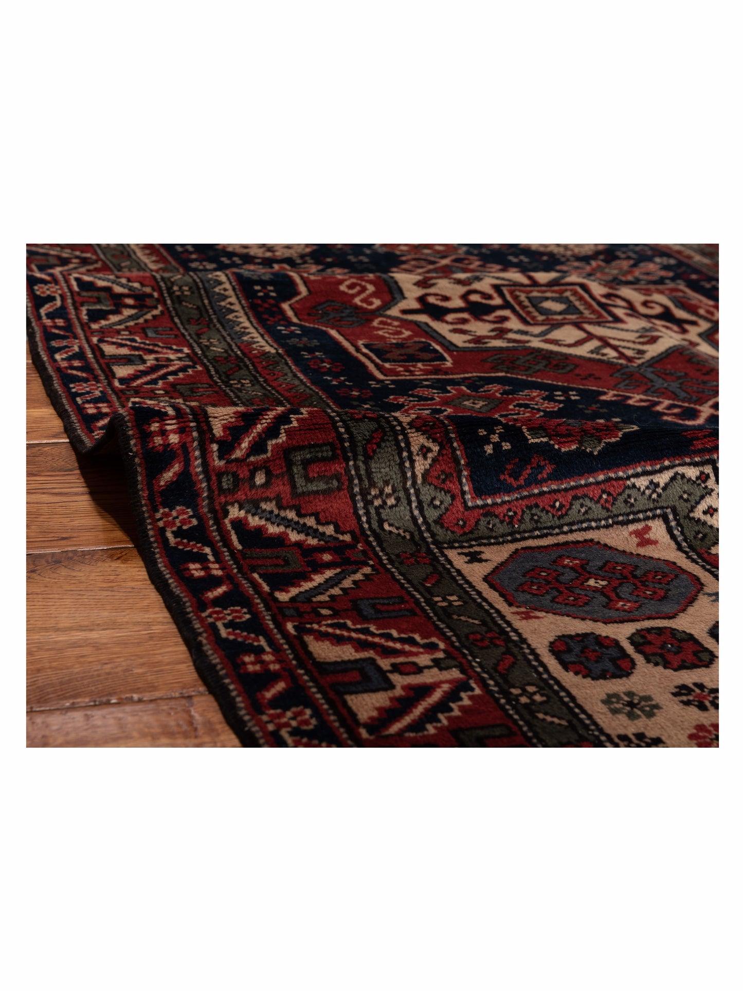 Antique Heirloom 148492 Navy Rust 4.1x7.2 Hand Knotted Rug