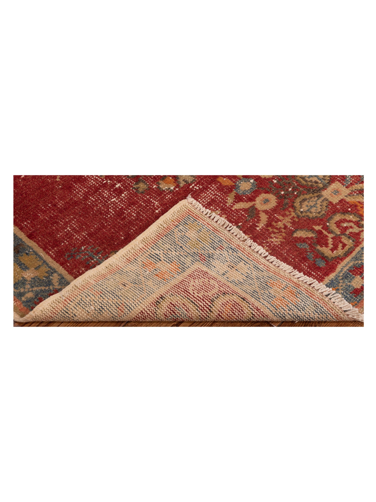 Old Anatolian 148493 Rust Gray 2.11x6.4 Hand Knotted Rug