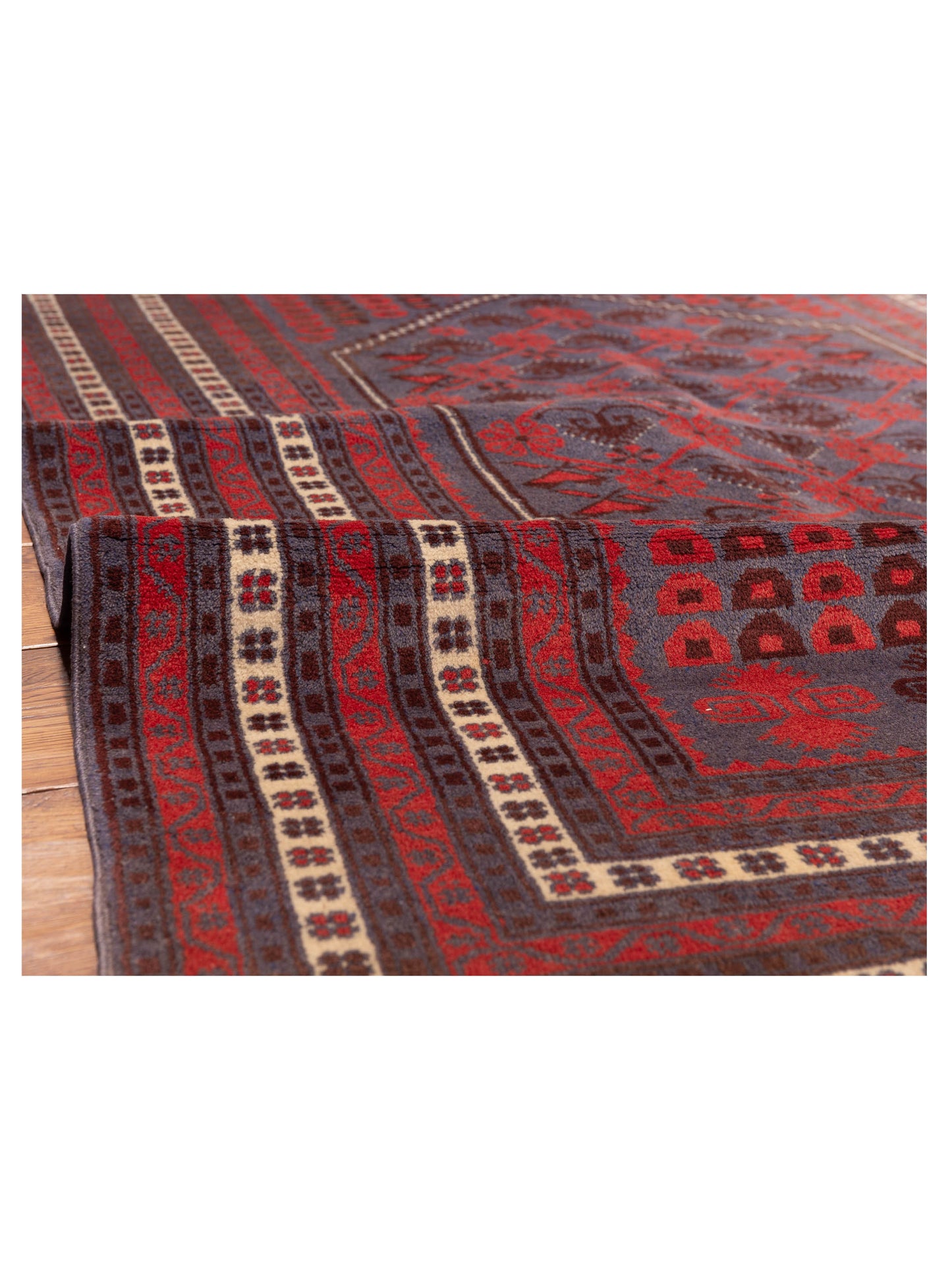 Turkish Shirwan 148495 Charcoal Charcoal 5.2x7.7 Hand Knotted Rug