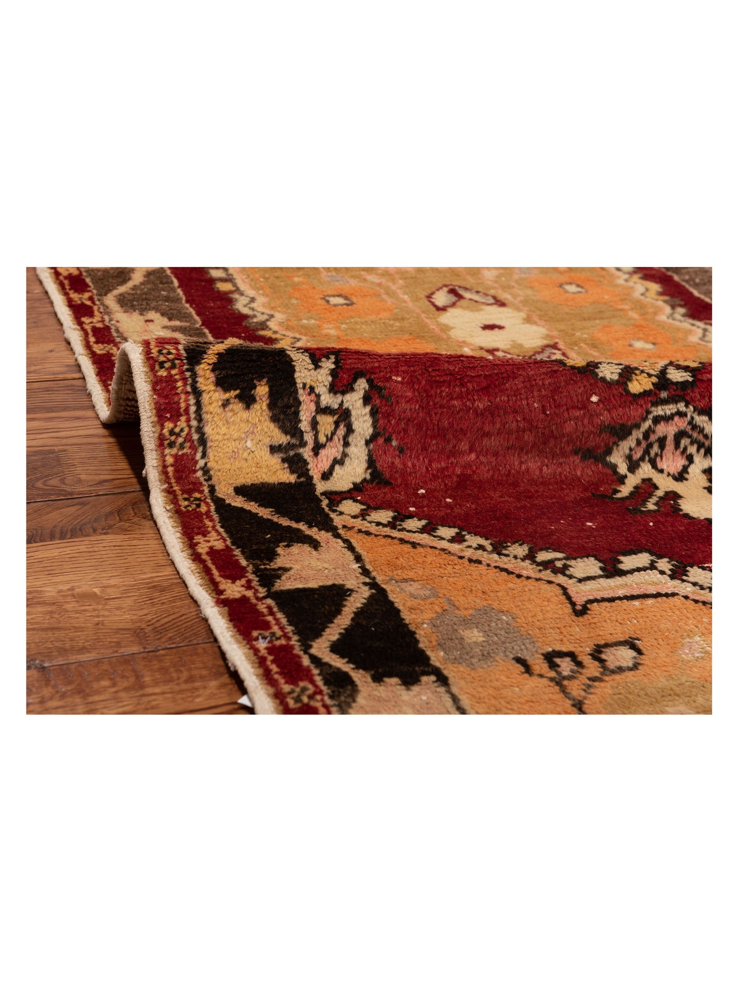 Old Anatolian 148499 Red Brown 2.10x5.10 Hand Knotted Rug