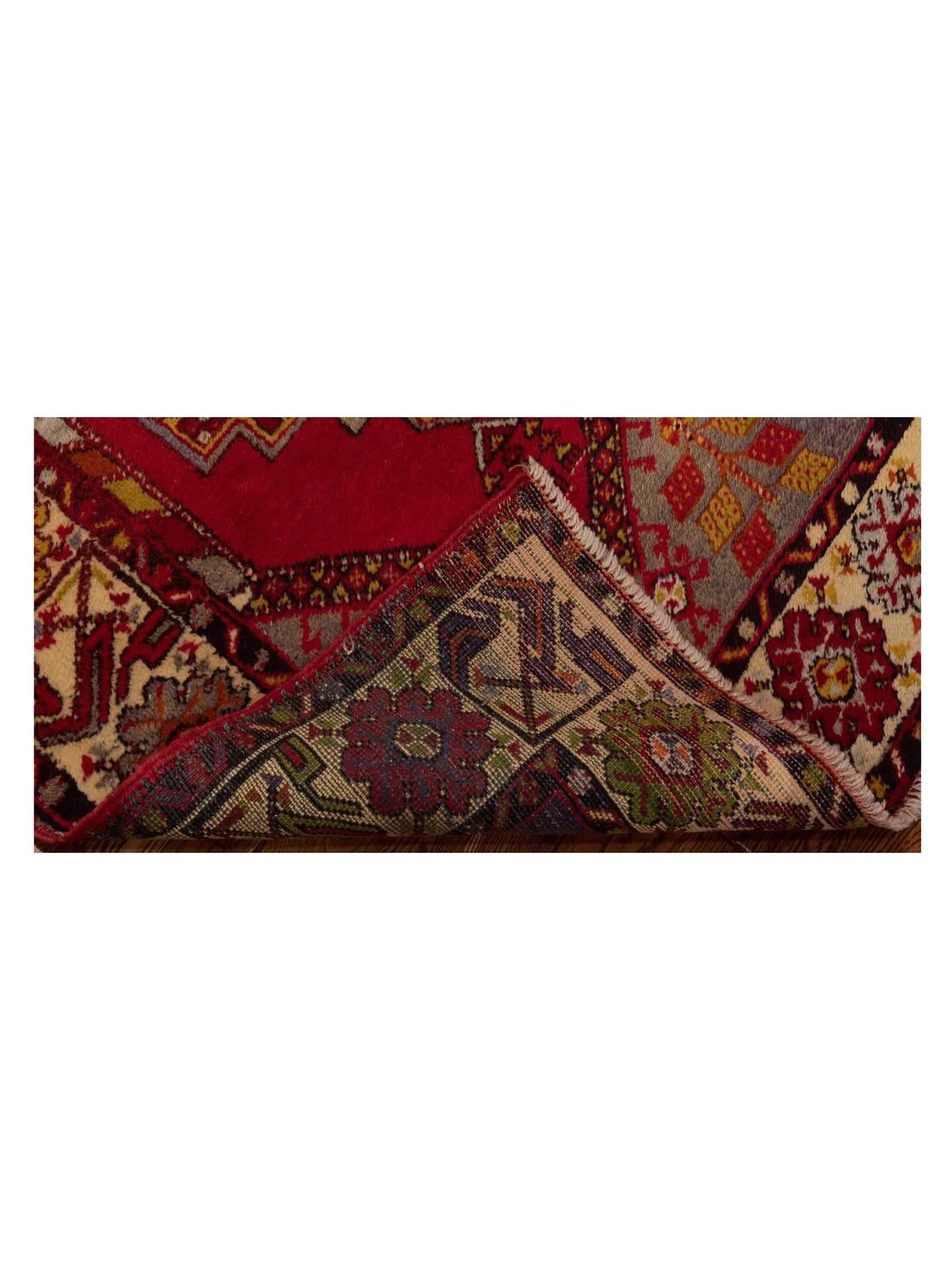 Old Anatolian 148502 Red Ivory 3.4x5.2 Hand Knotted Rug