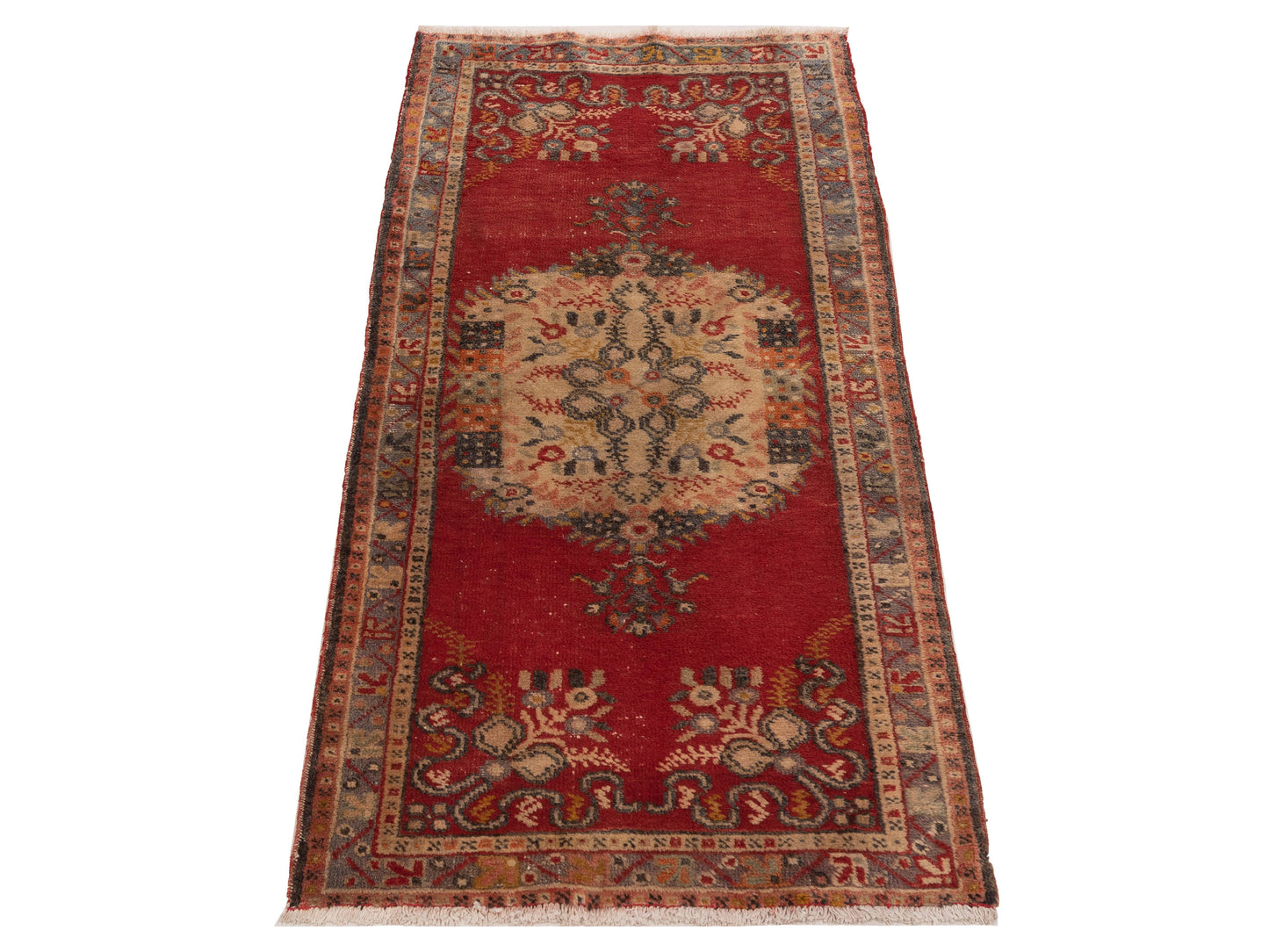Old Anatolian 148511 Rust Gray 2.10x5.9 Hand Knotted Rug