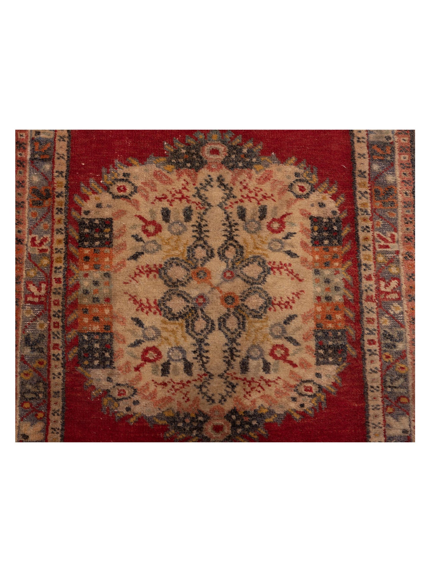 Old Anatolian 148511 Rust Gray 2.10x5.9 Hand Knotted Rug