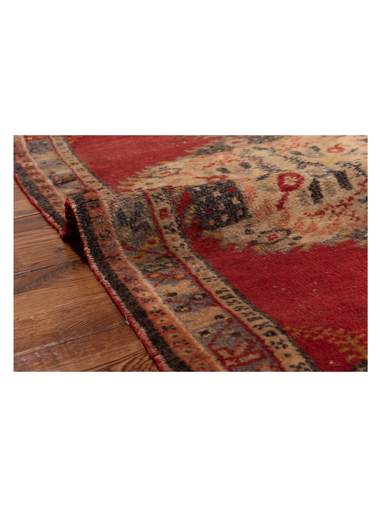 Old Anatolian 148511 Rust Gray 2.10x5.9 Hand Knotted Rug