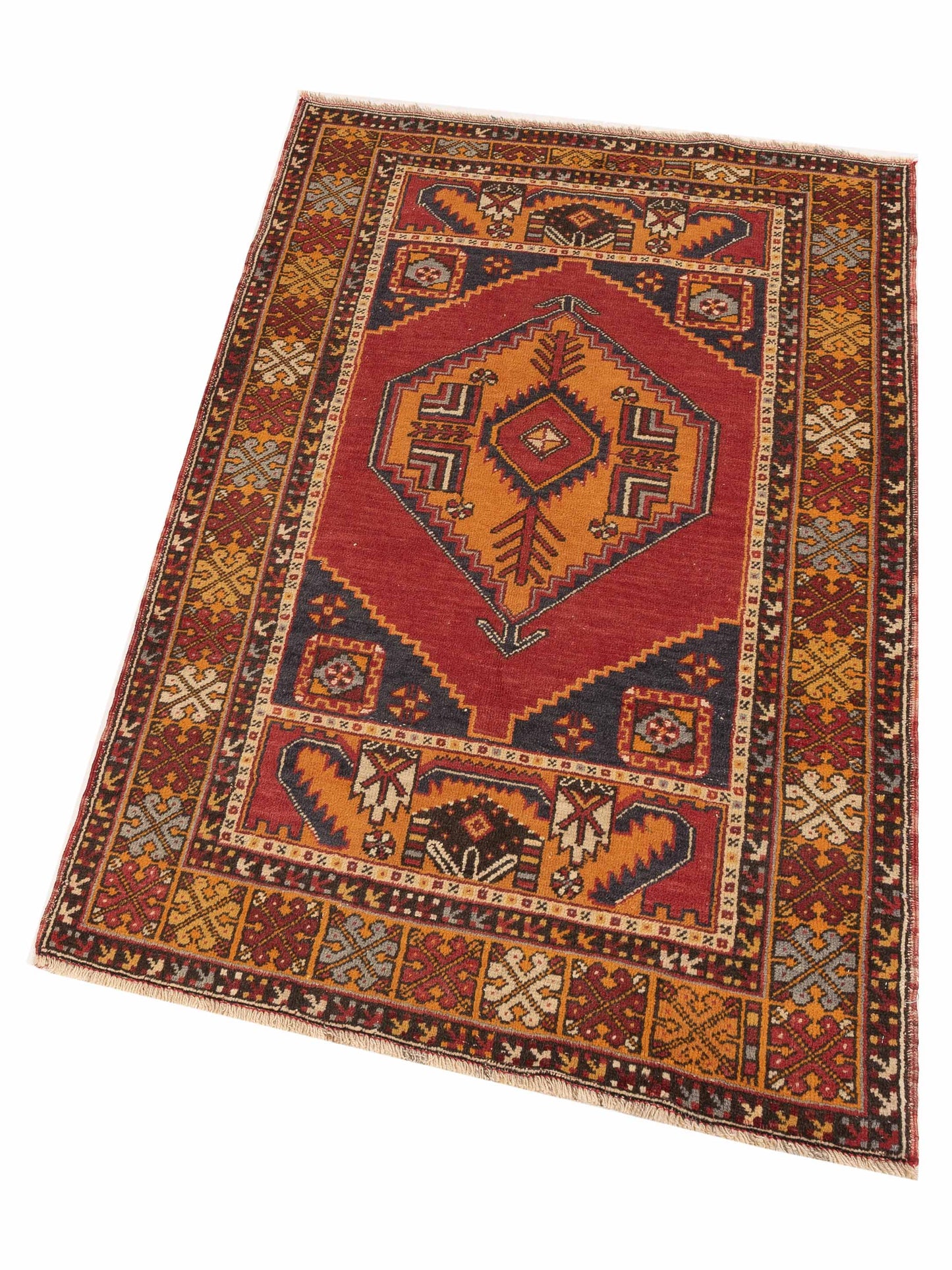 Old Anatolian 148521 Rust Gold 3.8x5.6 Hand Knotted Rug