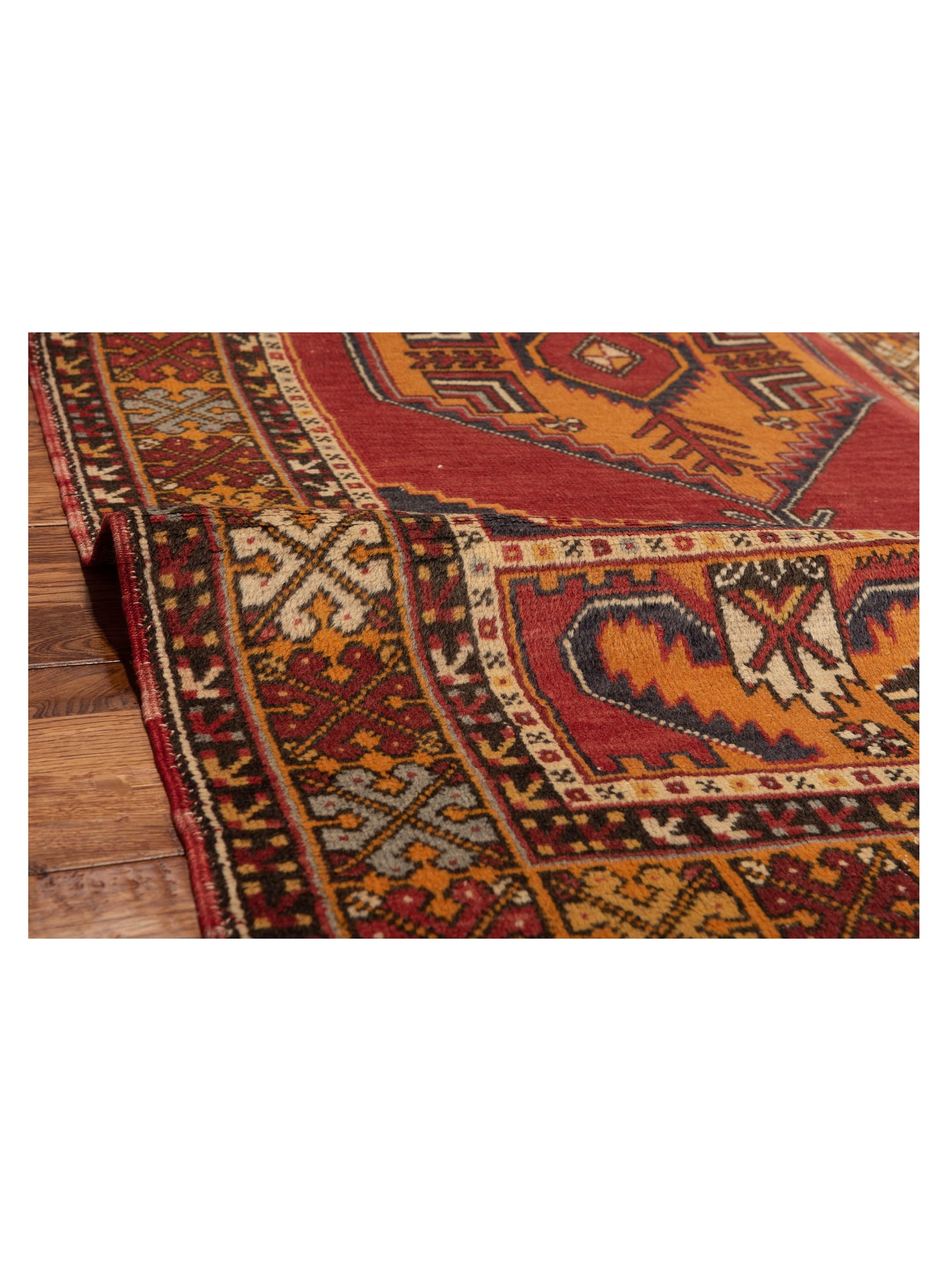 Old Anatolian 148521 Rust Gold 3.8x5.6 Hand Knotted Rug