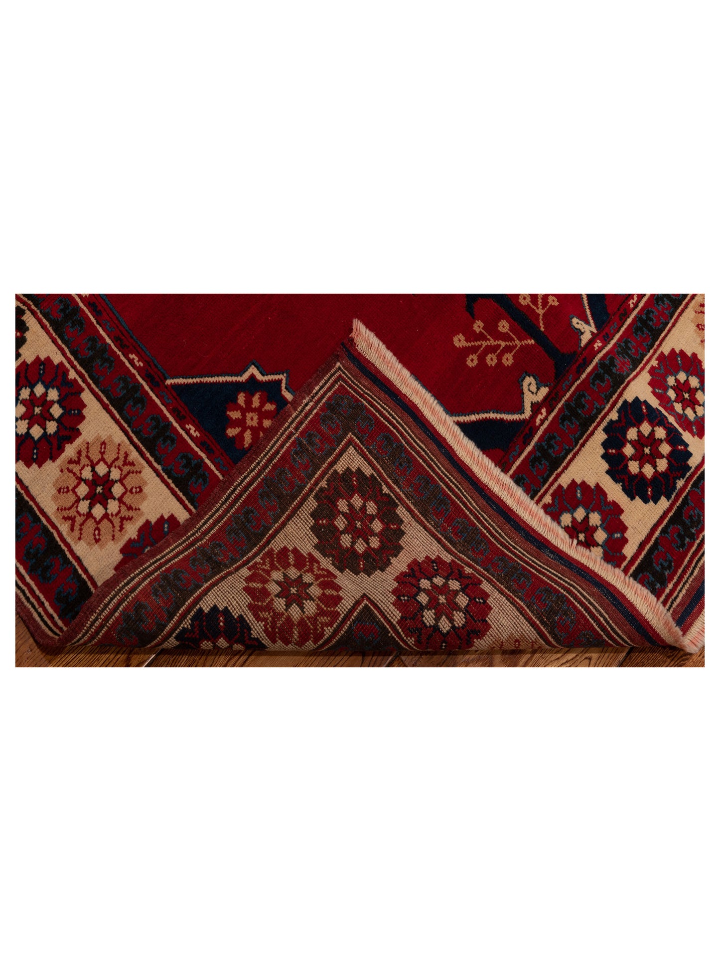 Old Anatolian 148525 Red Ivory 4.6x6 Hand Knotted Rug
