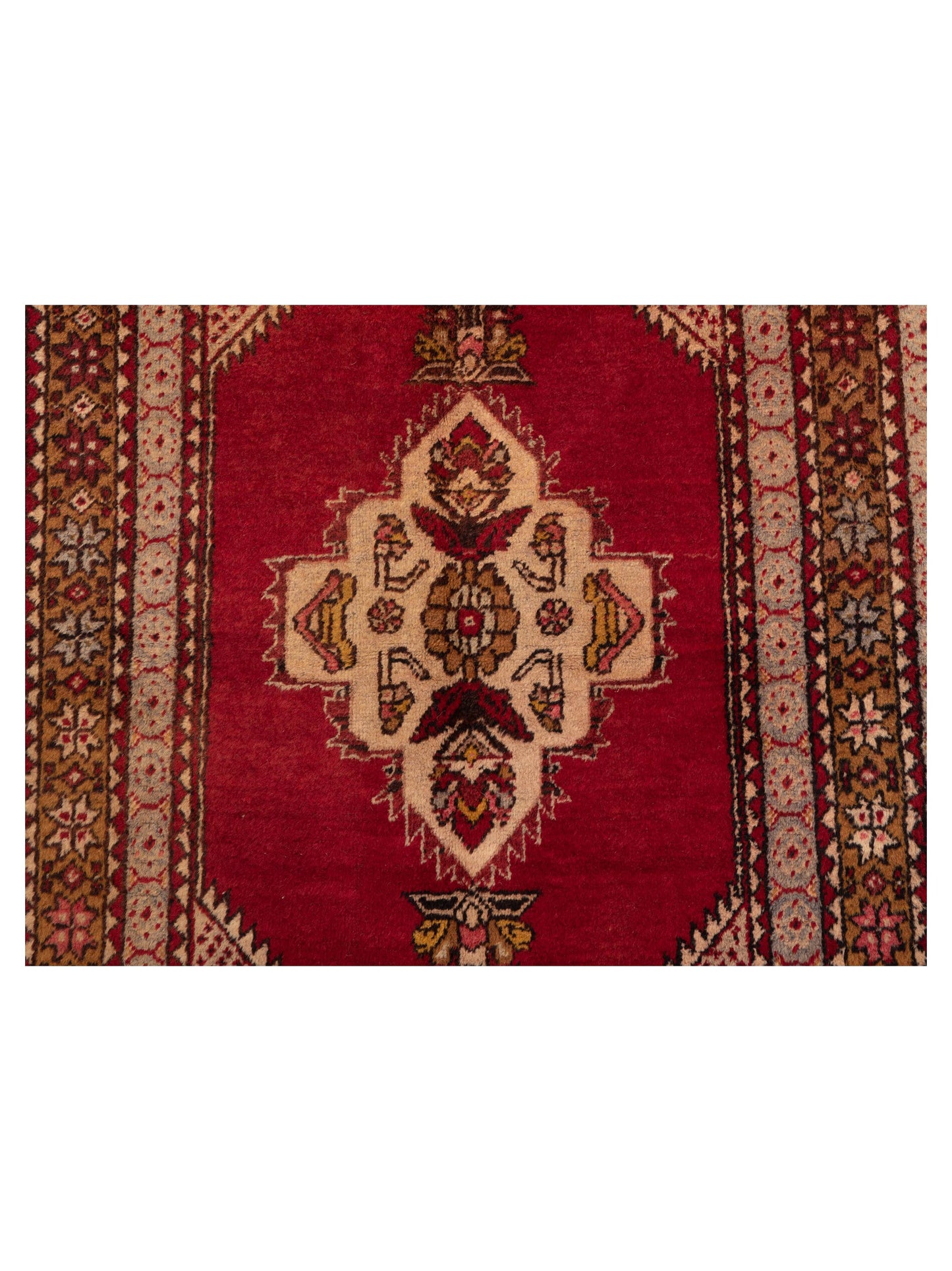 Old Anatolian 148529 Red Brown 3.5x5.7 Hand Knotted Rug