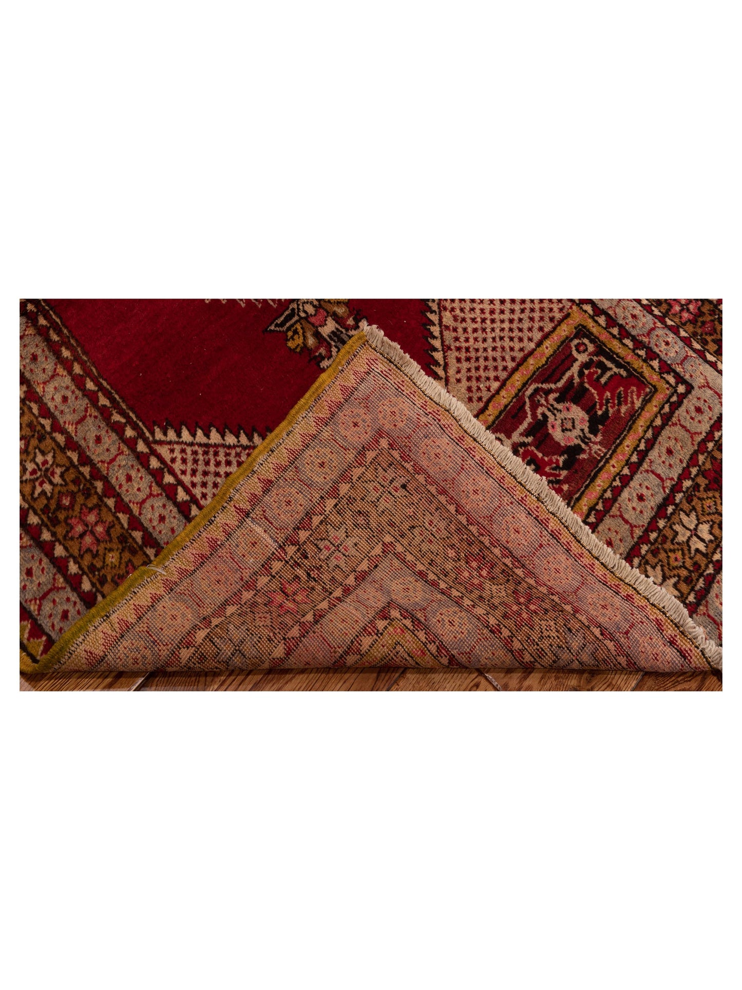 Old Anatolian 148529 Red Brown 3.5x5.7 Hand Knotted Rug