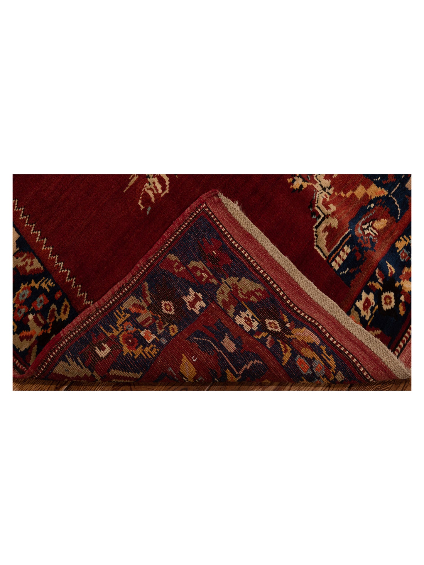Old Anatolian 148530 Red Navy 3.7x5.9 Hand Knotted Rug