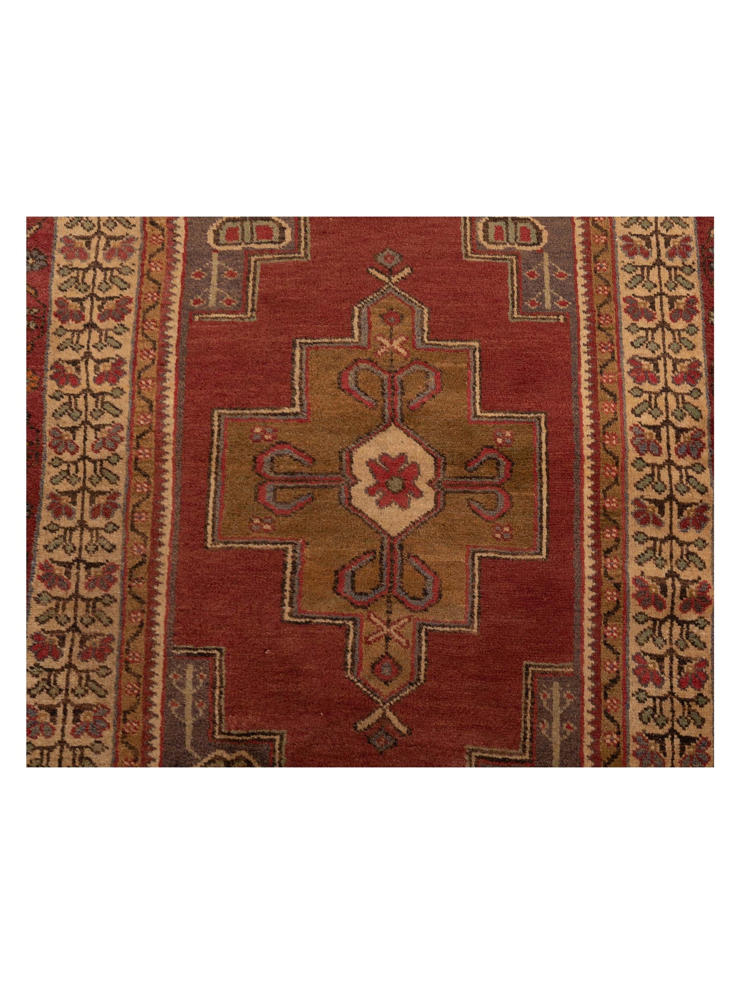 Old Anatolian 148533 Rust Ivory 3.5x5.5 Hand Knotted Rug