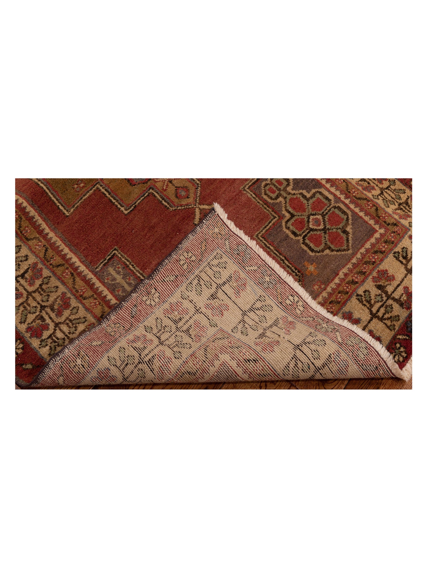 Old Anatolian 148533 Rust Ivory 3.5x5.5 Hand Knotted Rug