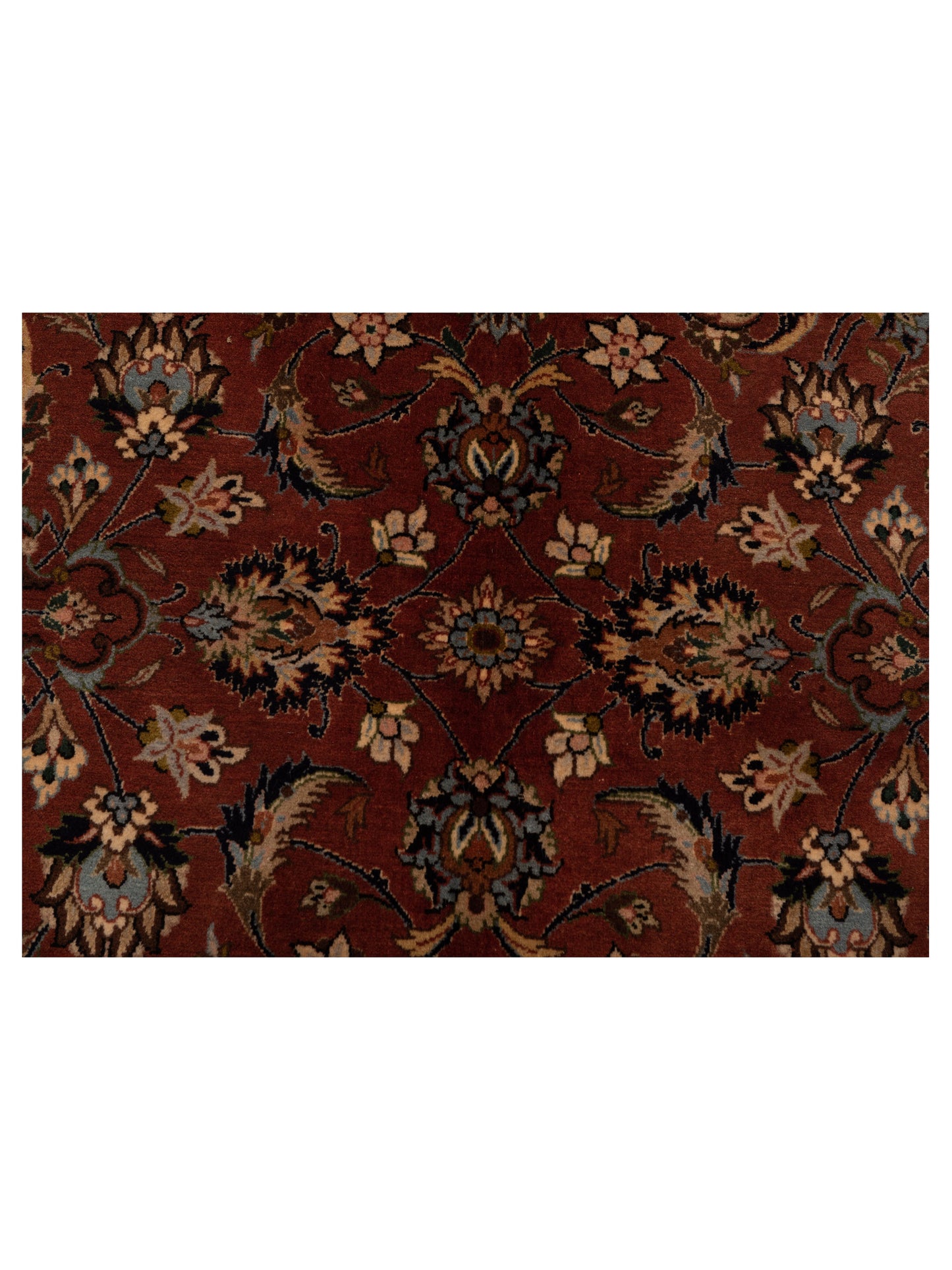 Magnolia 148539 Rust Black 7.2x8.10 Hand Knotted Rug