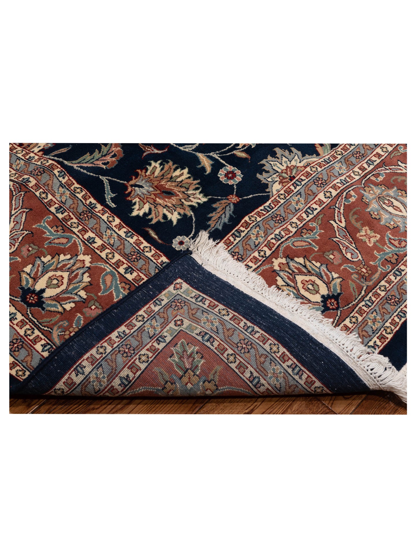 Jahan 148540 Navy Copper 8.1x9.9 Hand Knotted Rug