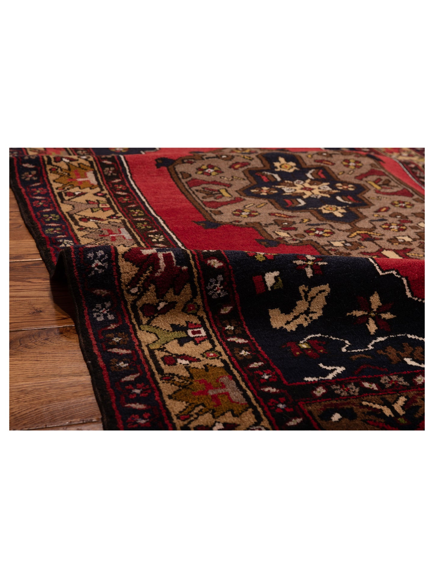 Old Anatolian 148541 Red Brown 3.4x6.4 Hand Knotted Rug