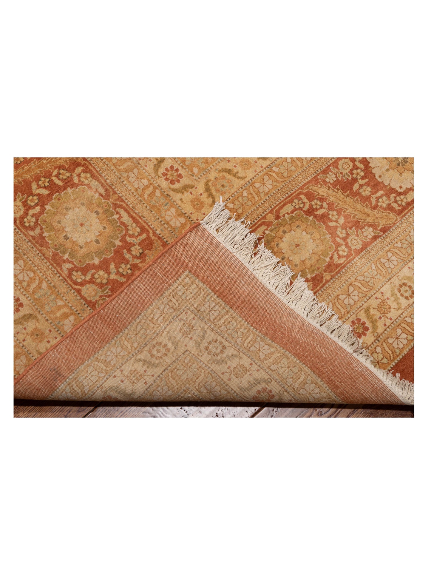 Haji Jalili 148542 Rust Gold 12.2x15.3 Hand Knotted Rug