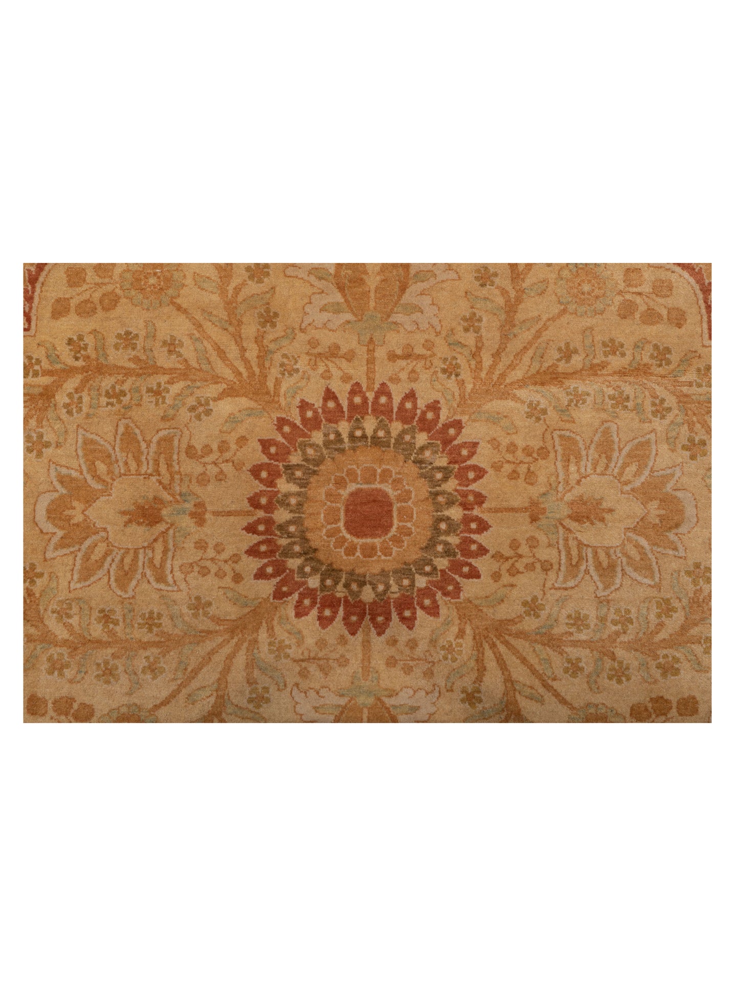 Haji Jalili 148542 Rust Gold 12.2x15.3 Hand Knotted Rug