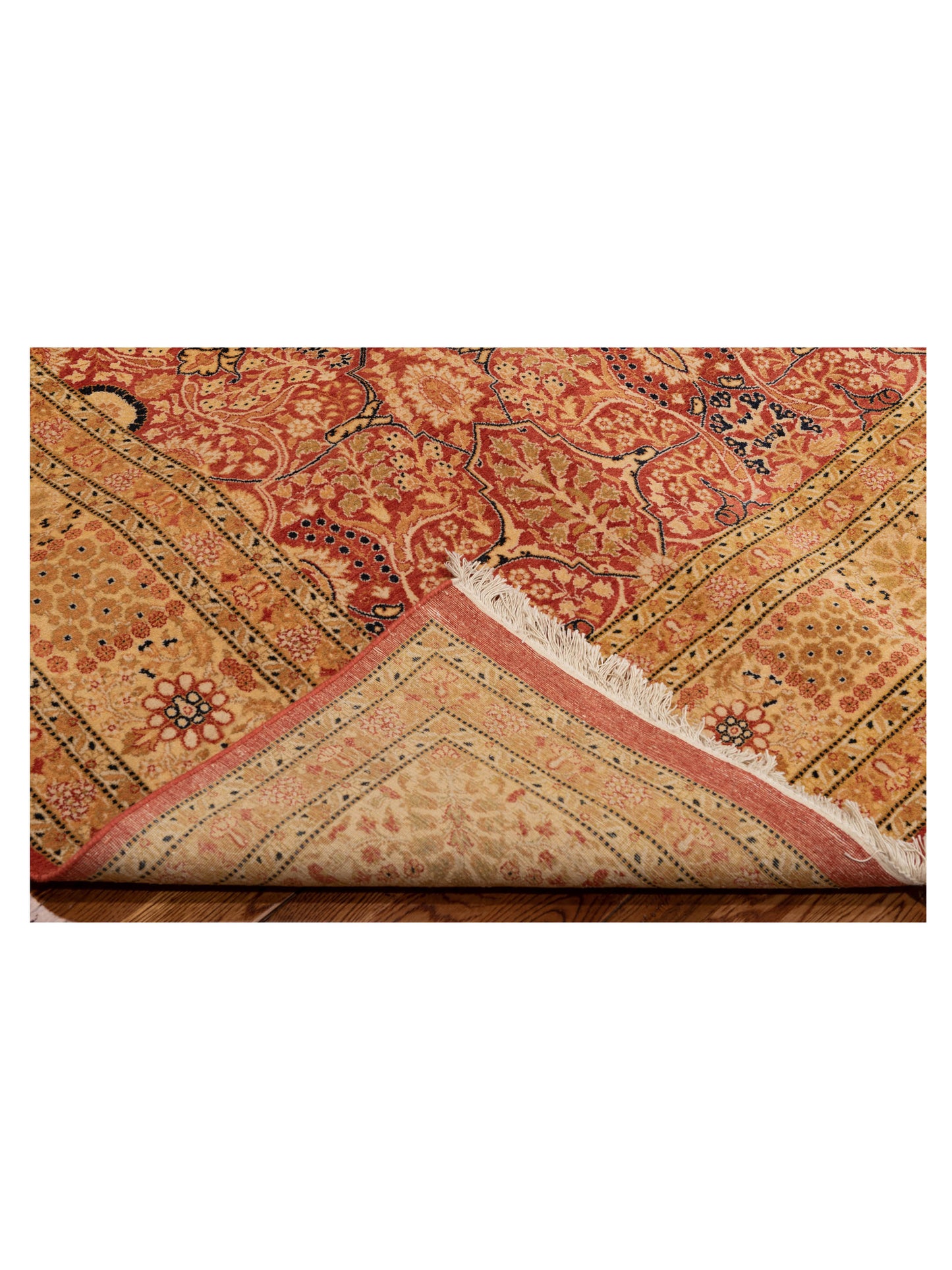 Haji Jalili 148544 Rust Gold 8.1x10.1 Hand Knotted Rug