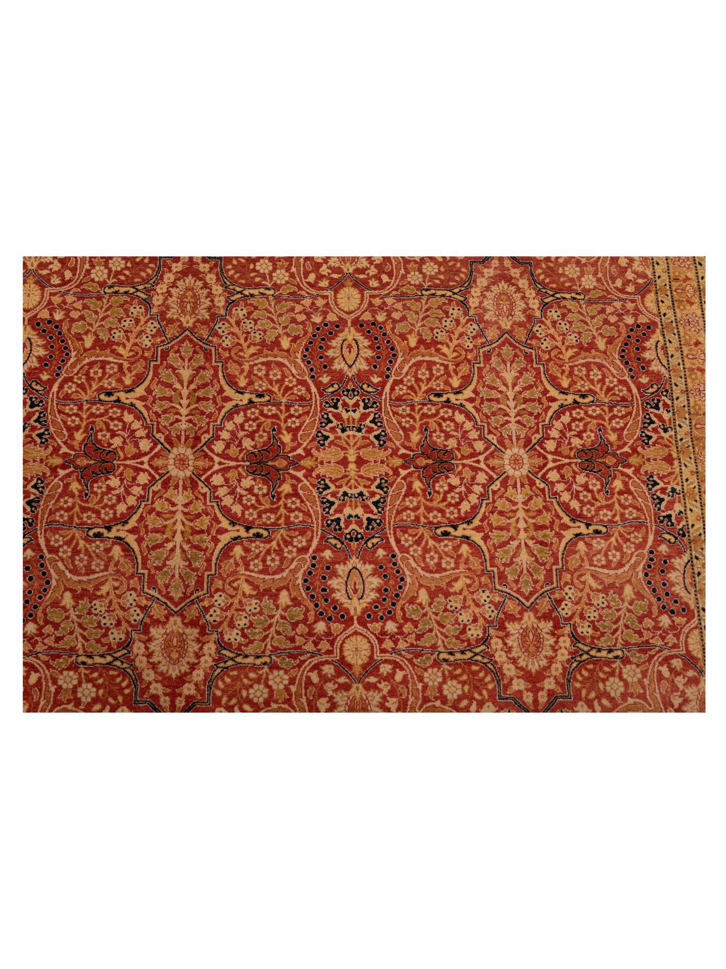 Haji Jalili 148544 Rust Gold 8.1x10.1 Hand Knotted Rug