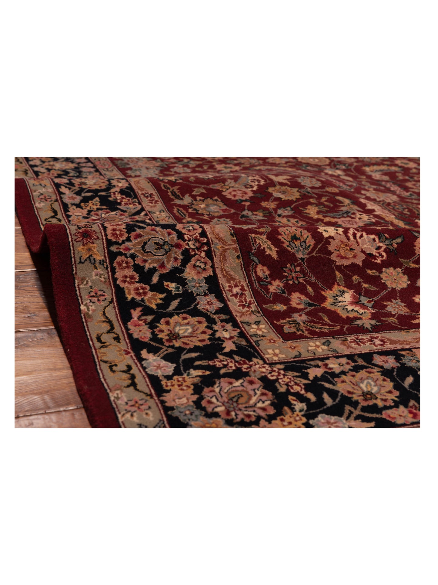 Magnolia 148546 Red Black 5.9x8.10 Hand Knotted Rug