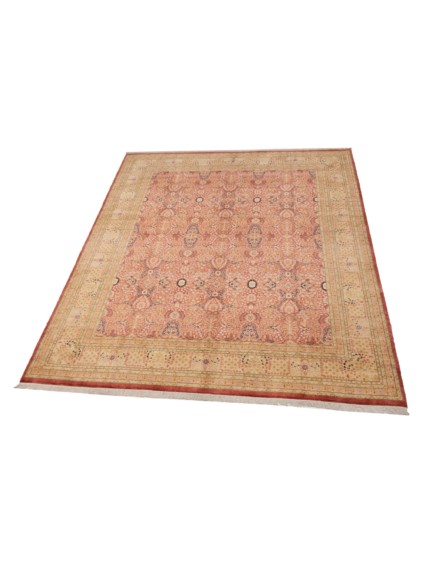 Haji Jalili 148547 Rust Gold 9.2x11.8 Hand Knotted Rug