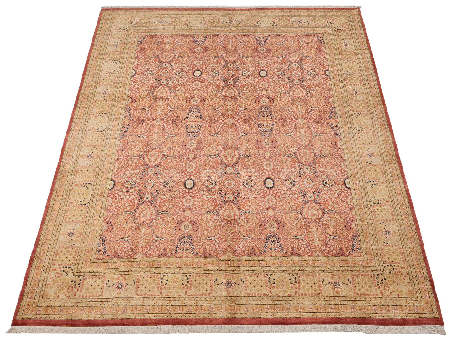 Haji Jalili 148547 Rust Gold 9.2x11.8 Hand Knotted Rug