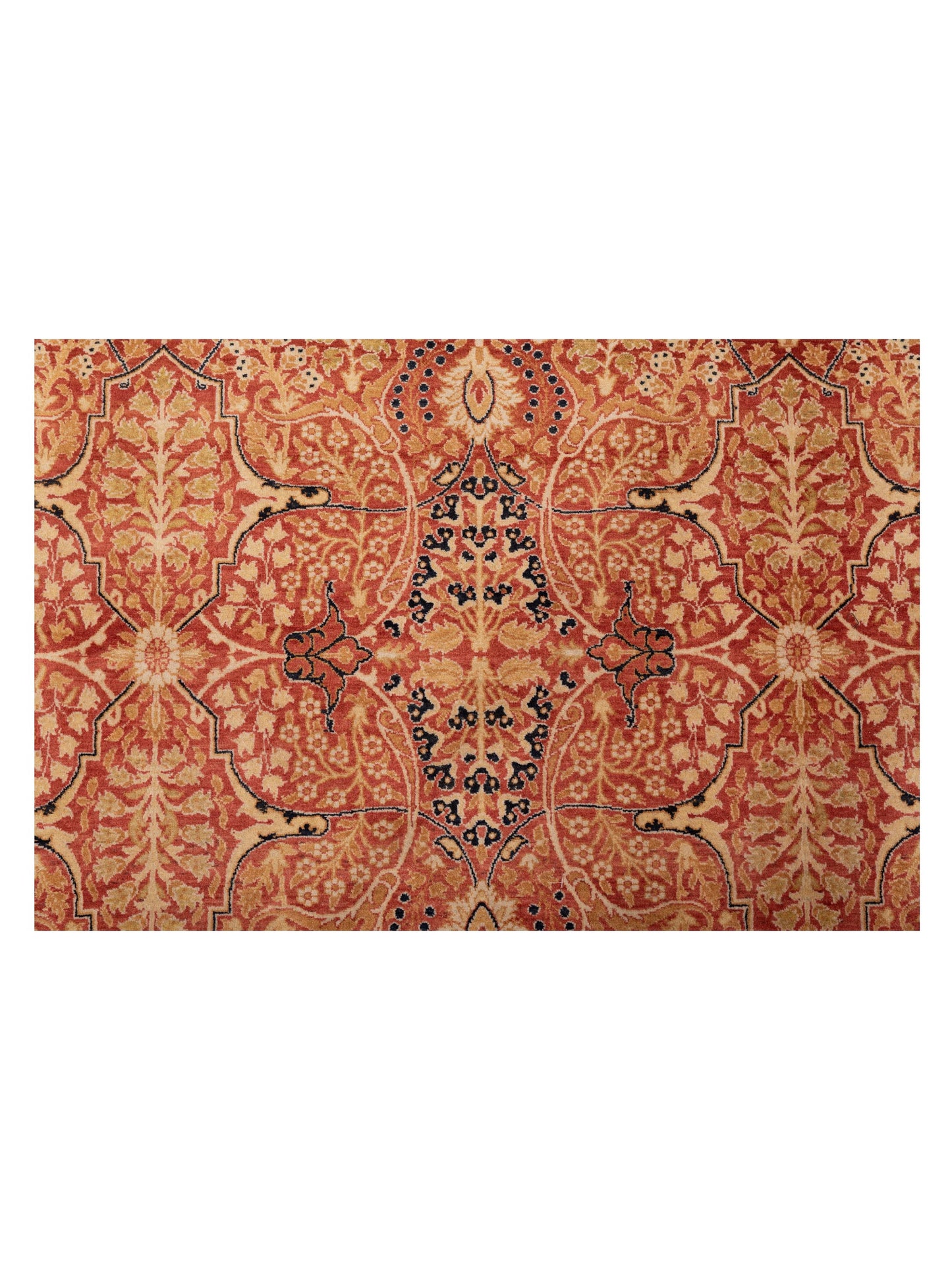 Haji Jalili 148547 Rust Gold 9.2x11.8 Hand Knotted Rug