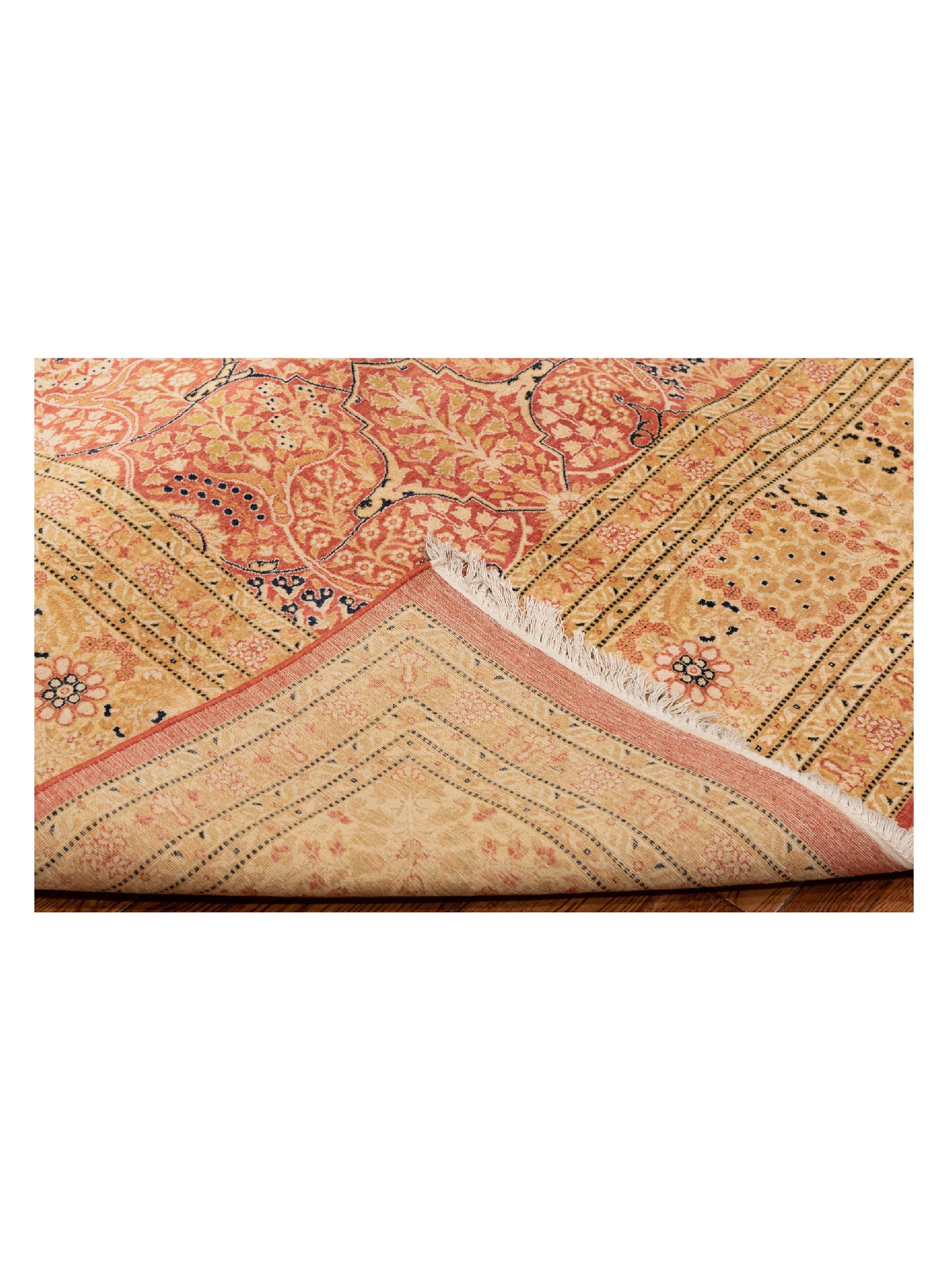 Haji Jalili 148547 Rust Gold 9.2x11.8 Hand Knotted Rug