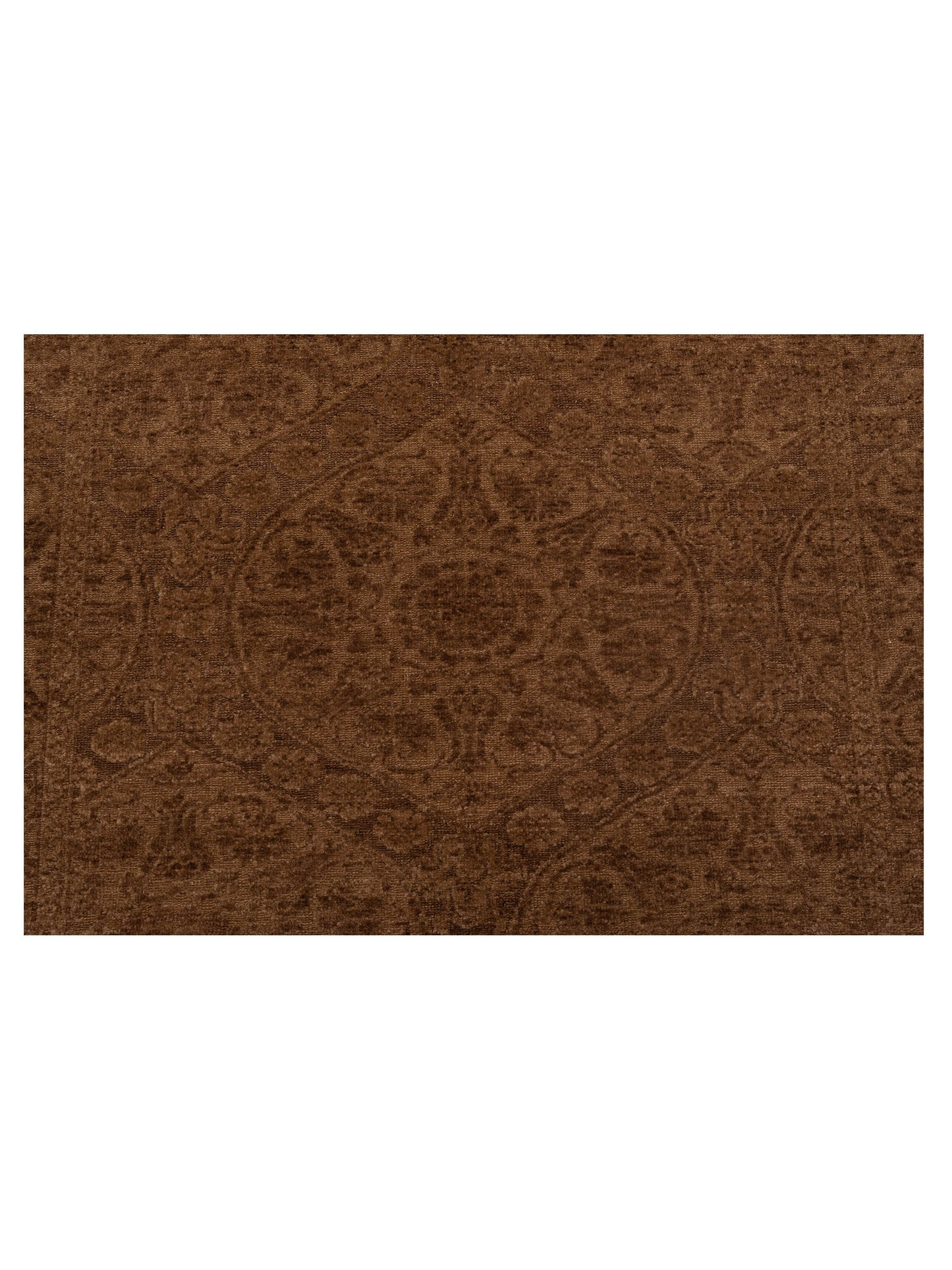 Defne Lotus Light Brown Brown 4.4x5.10 Hand Knotted Rug