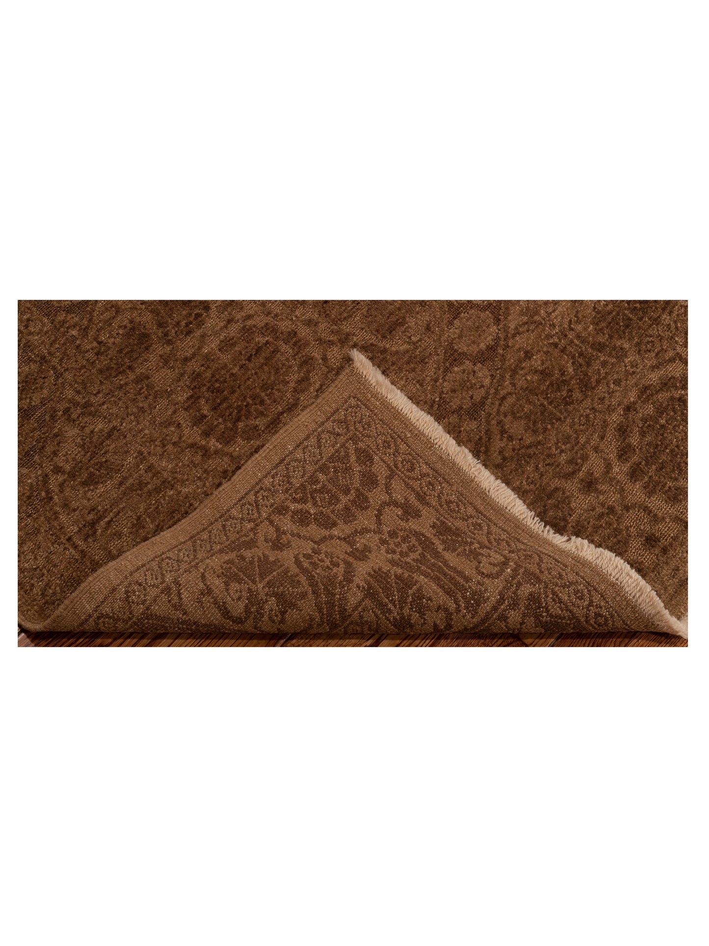Defne Lotus Light Brown Brown 4.4x5.10 Hand Knotted Rug
