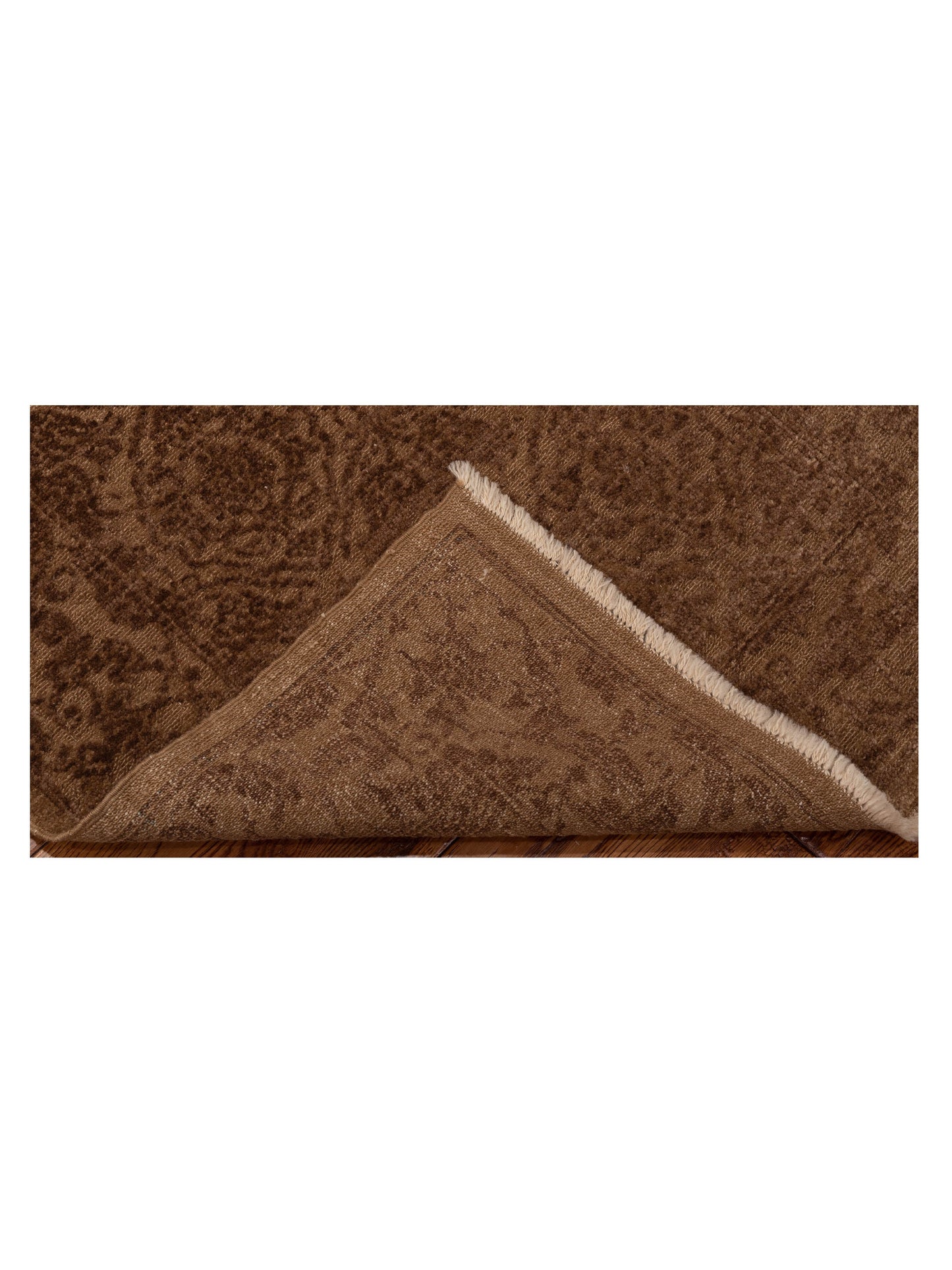 Defne Tulip Ivory Brown 2.8x4.10 Hand Knotted Rug