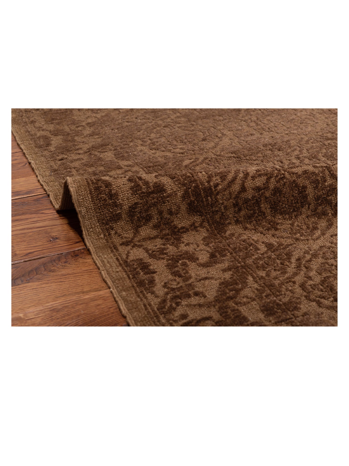 Defne Tulip Ivory Brown 2.8x4.10 Hand Knotted Rug