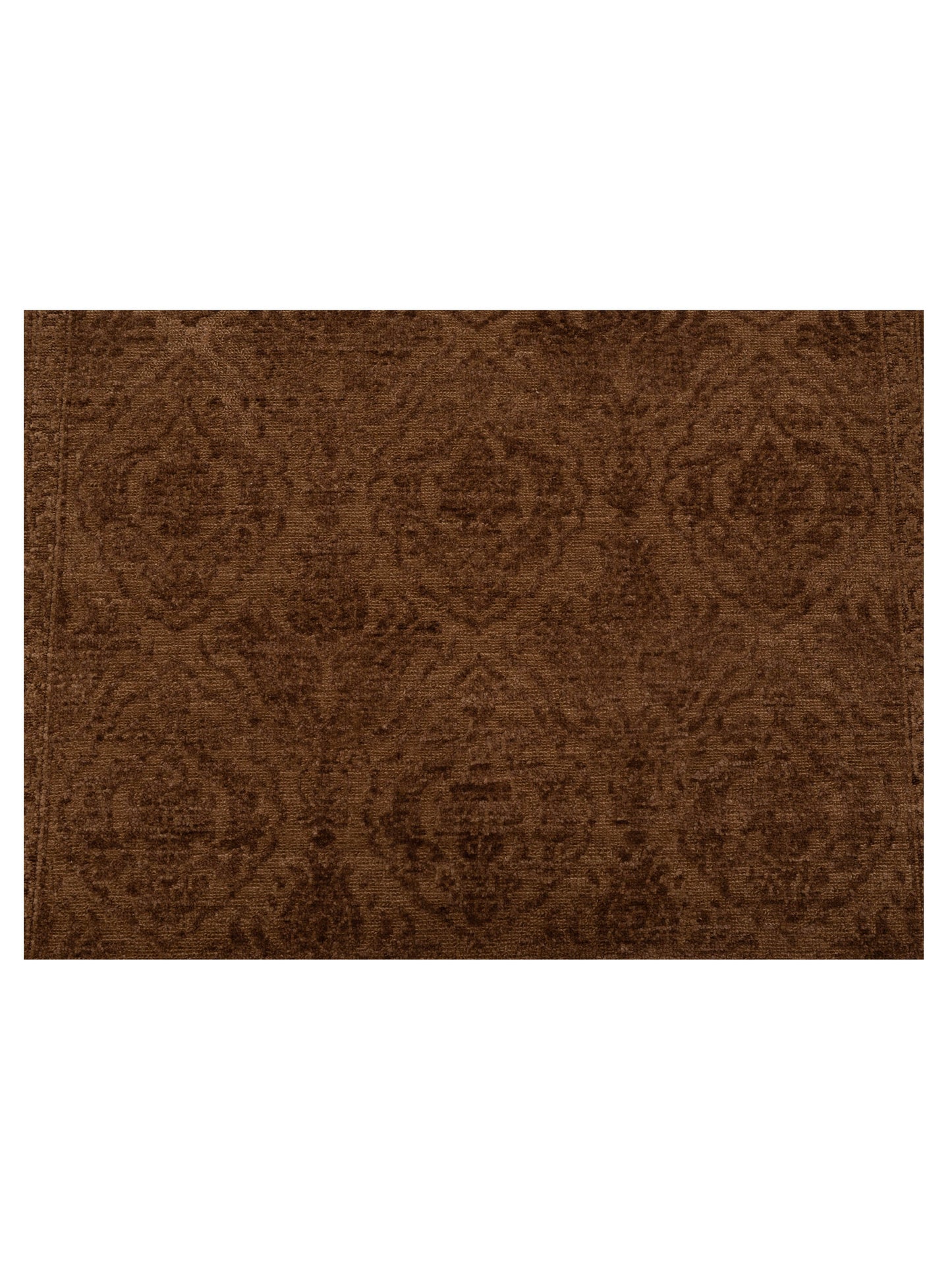 Defne Tulip Ivory Brown 4.2x5.11 Hand Knotted Rug