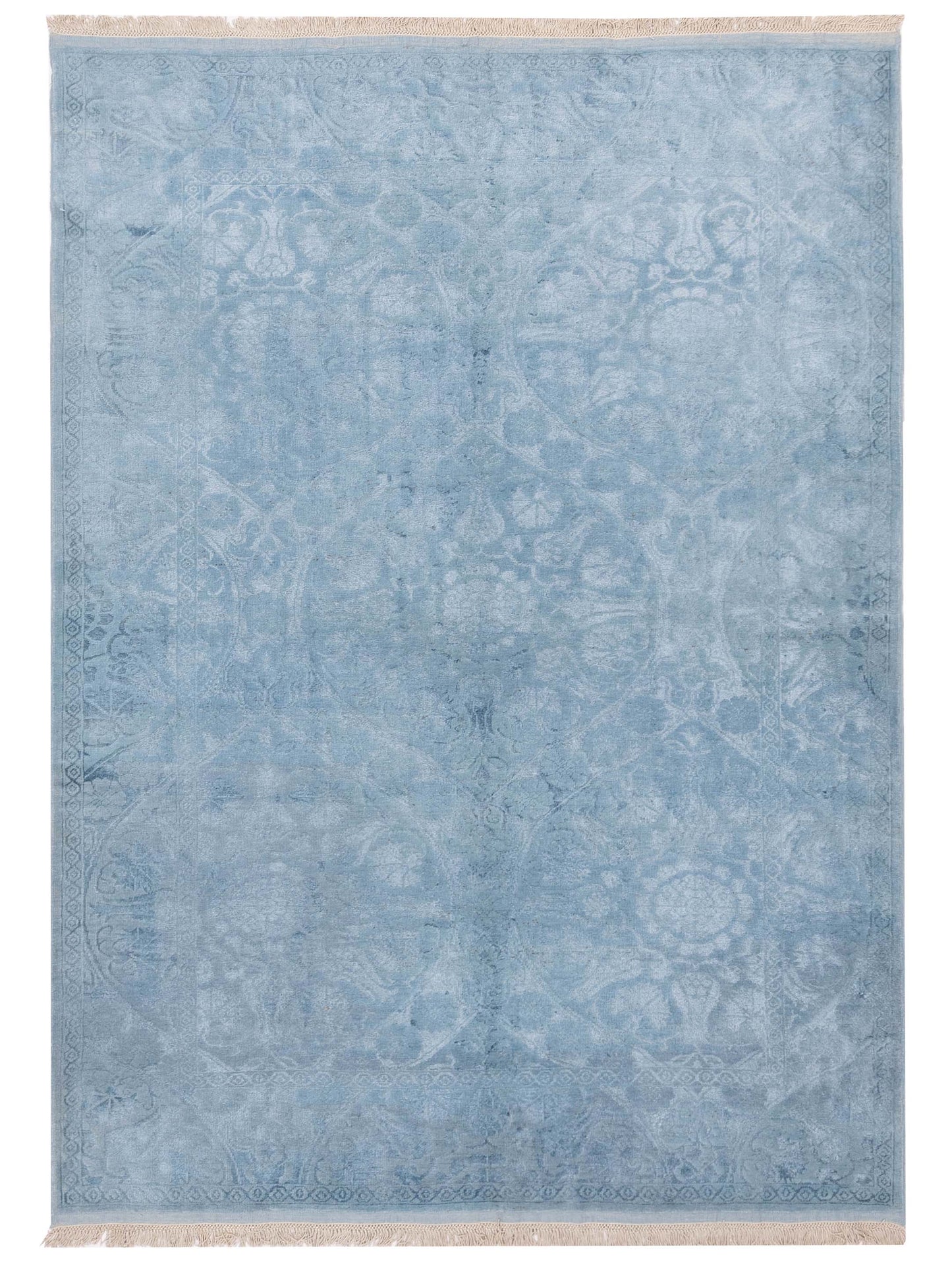 Pasha Color Bouquet Blue Blue Transitional